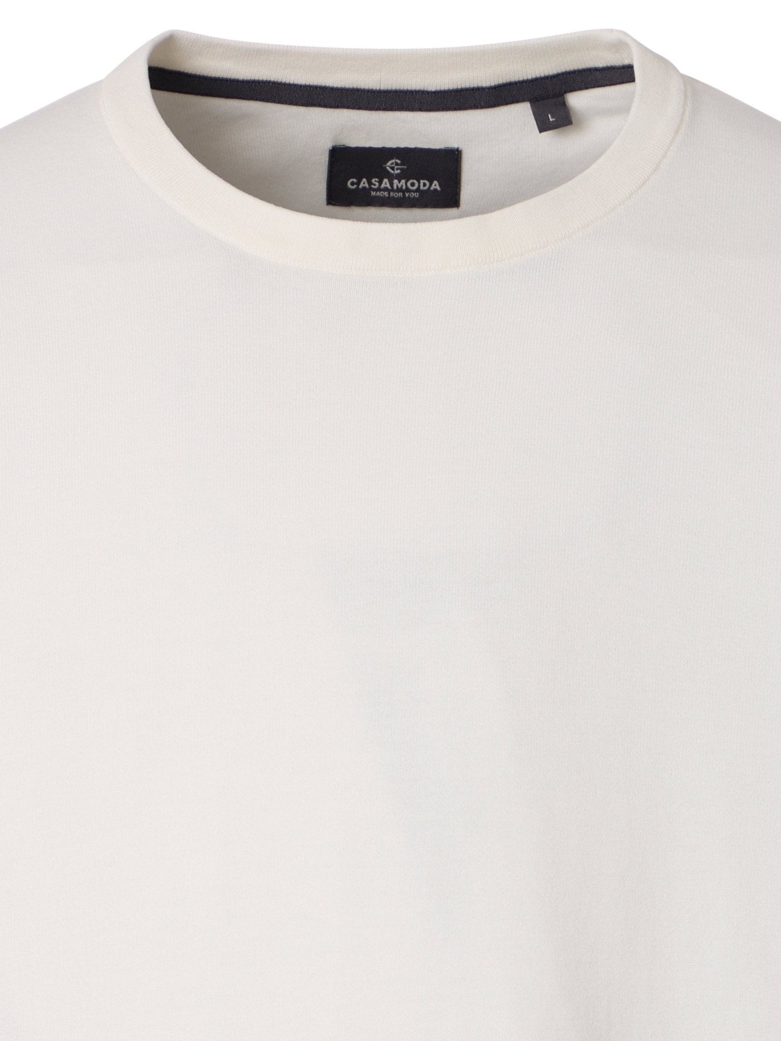 126340101 - 008 T-Shirt Korte Mouw Ecru - Castelijn mode