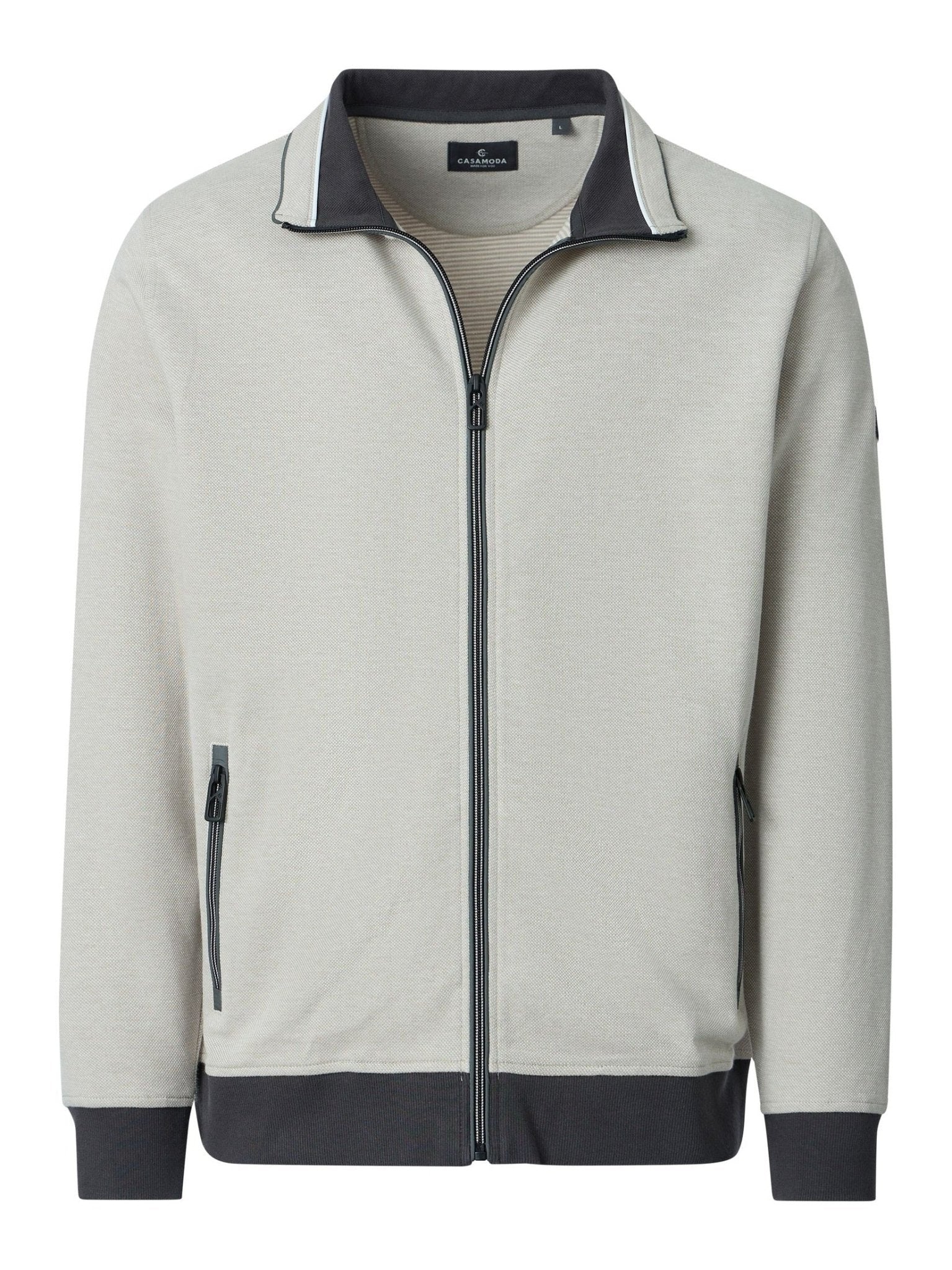 126390030 - 608 Vest Beige Katoen - Castelijn mode