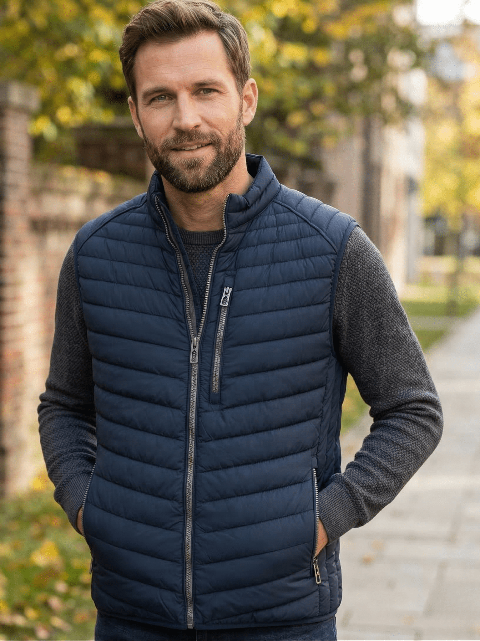 126430003 - 105 Bodywarmer donkerblauw - Castelijn mode