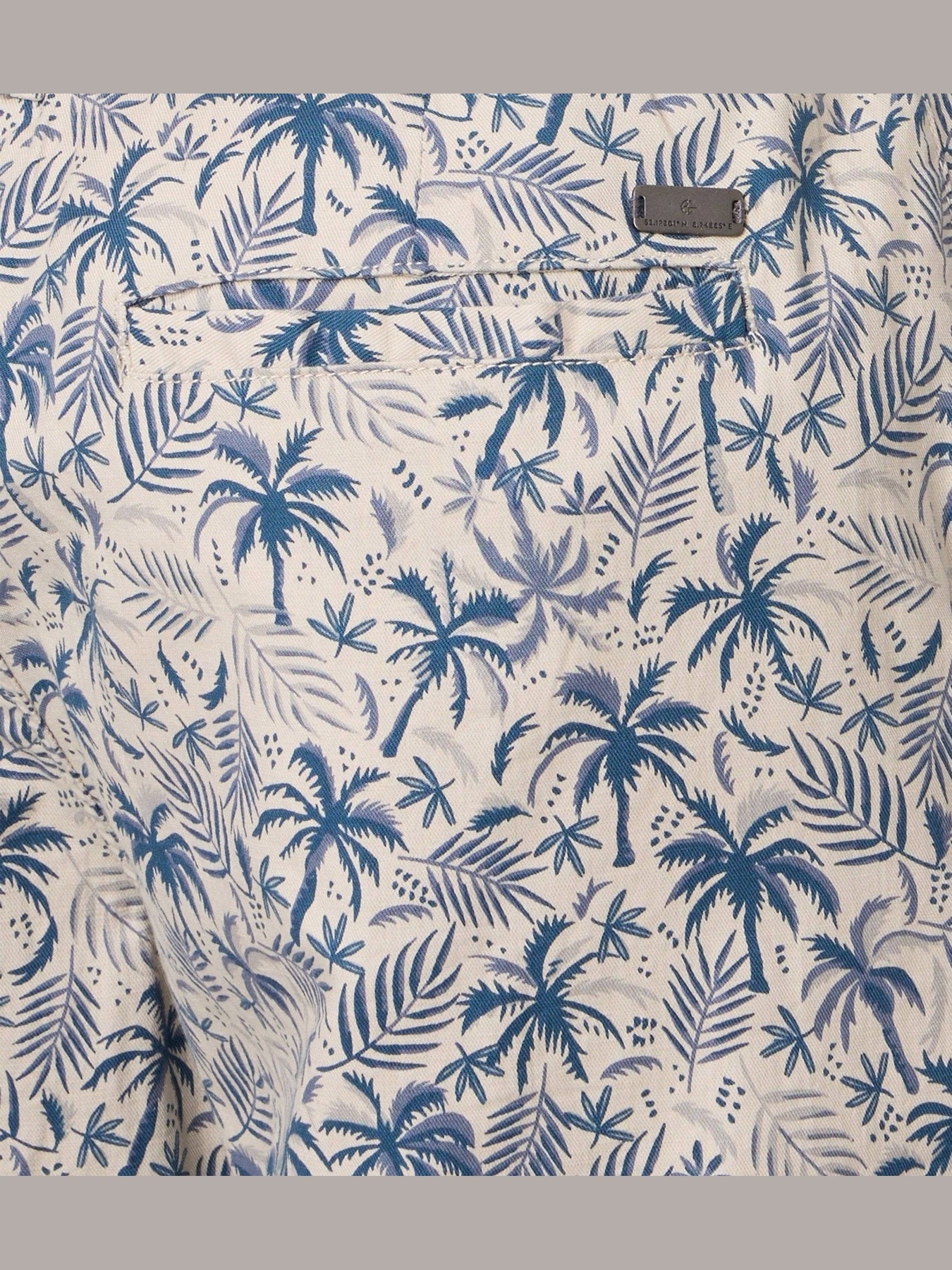 126531001 - 600 Short Beige Print Stretch - Castelijn mode