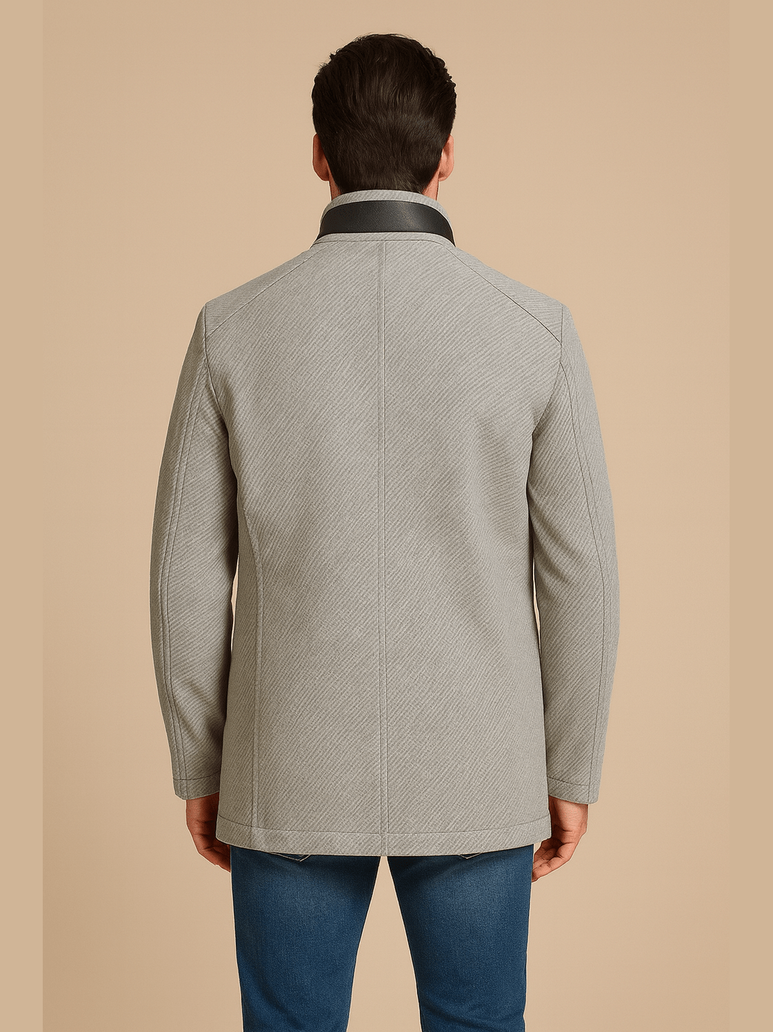 21807.3 Wooddown Wool Coat 911 Light Grey - Castelijn mode