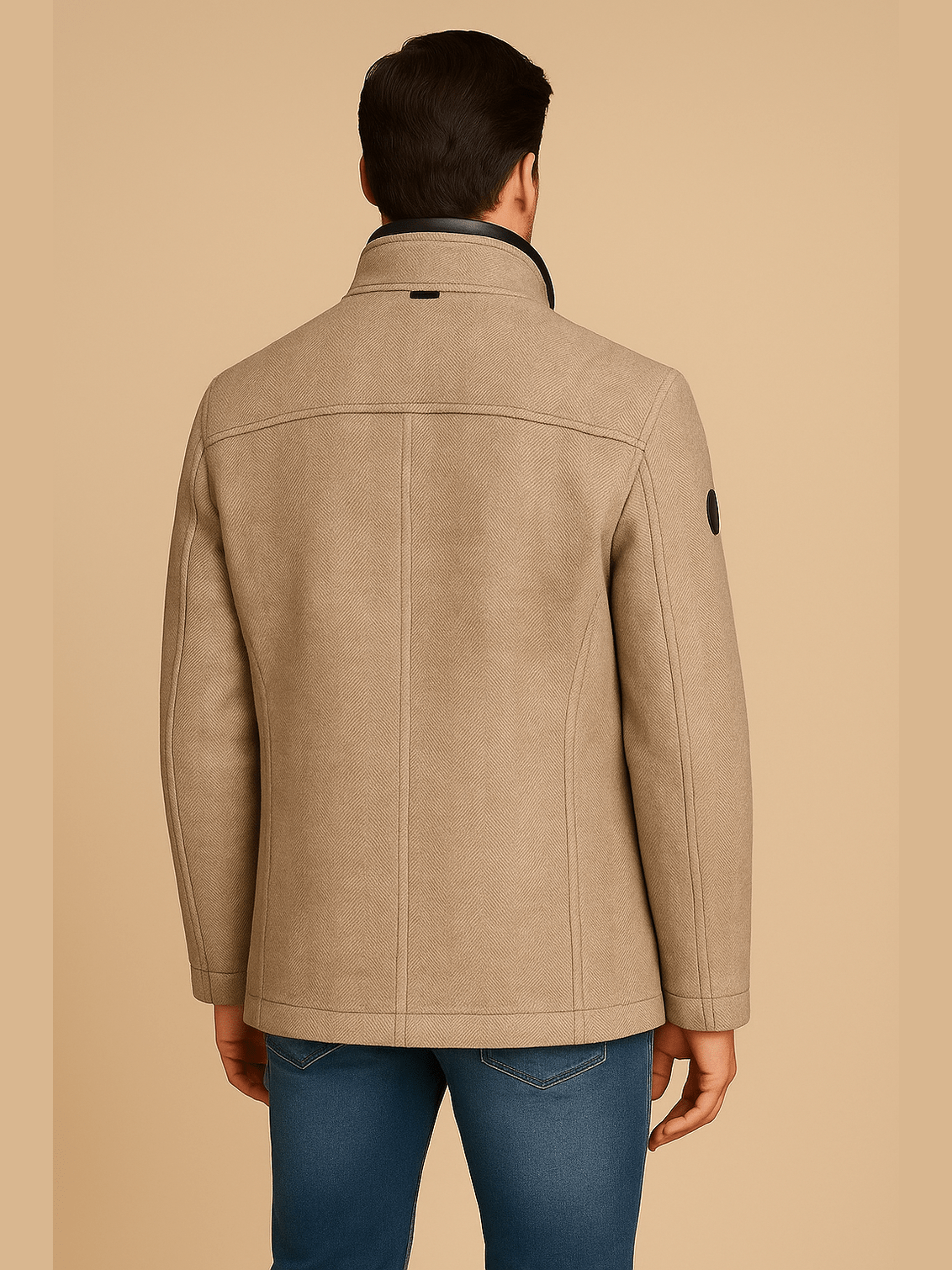 21955 Textile jacket 146 Sesame - Castelijn mode