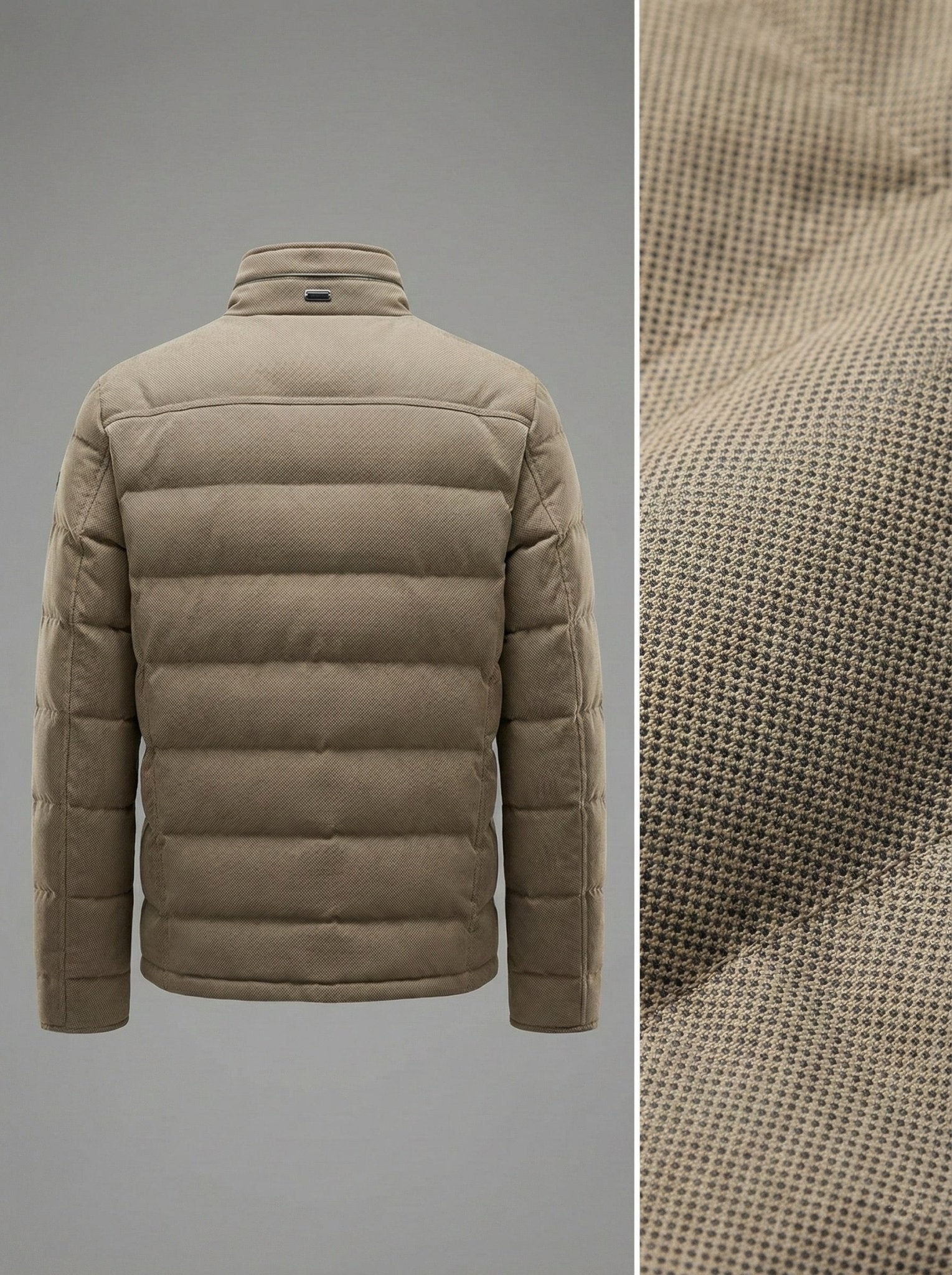 21971 Textile jacket 130 Taupe - Castelijn mode