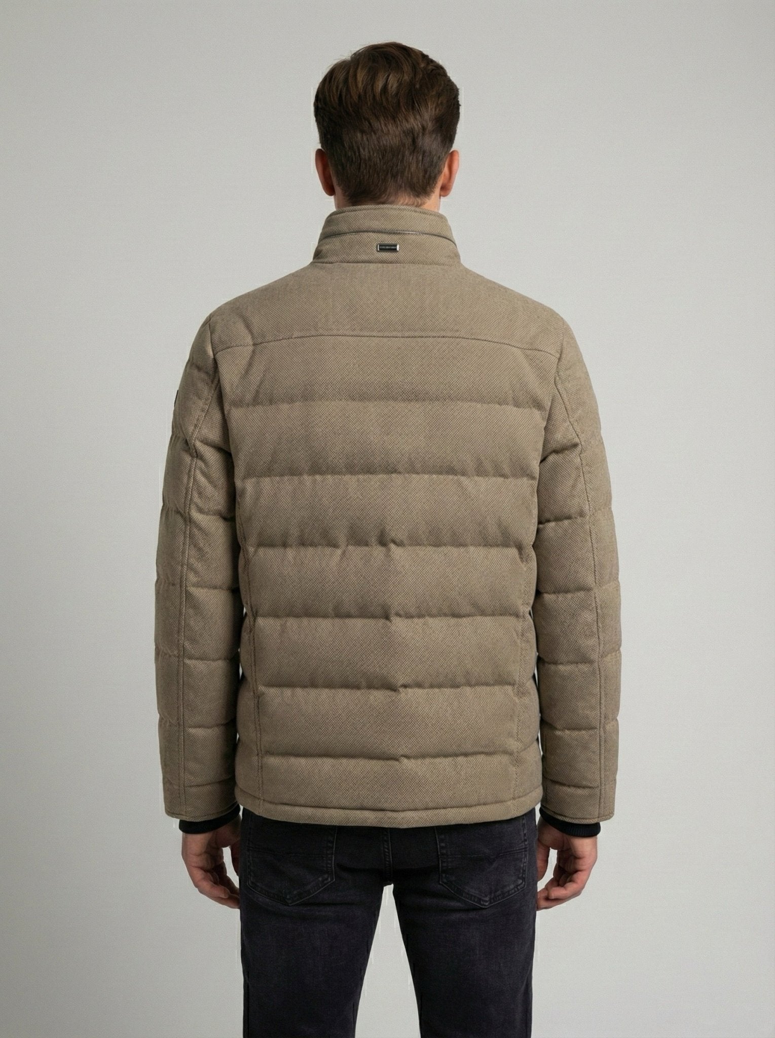 21971 Textile jacket 130 Taupe - Castelijn mode