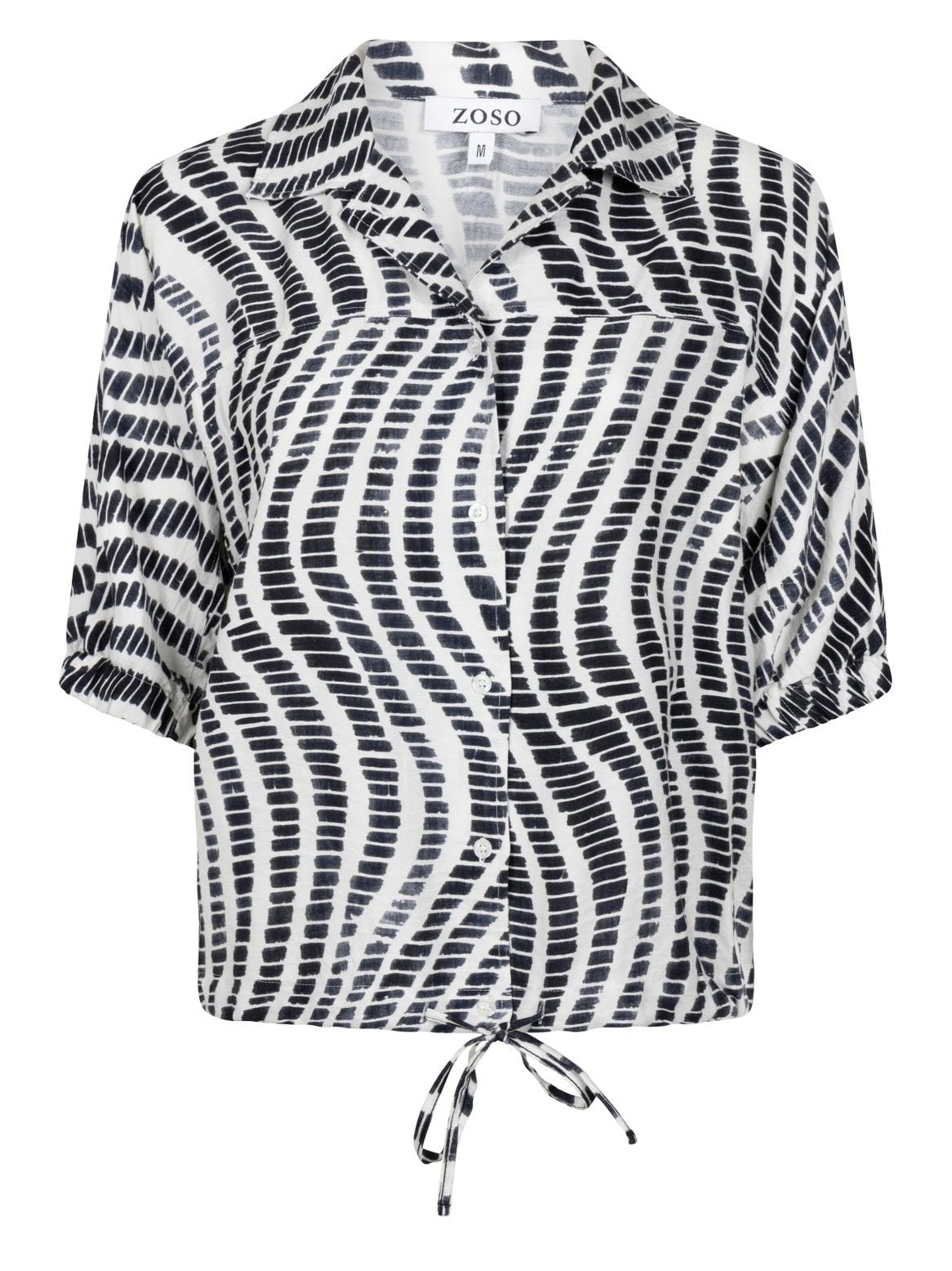 261Edith Blouse kit/donkerblauw - Castelijn mode