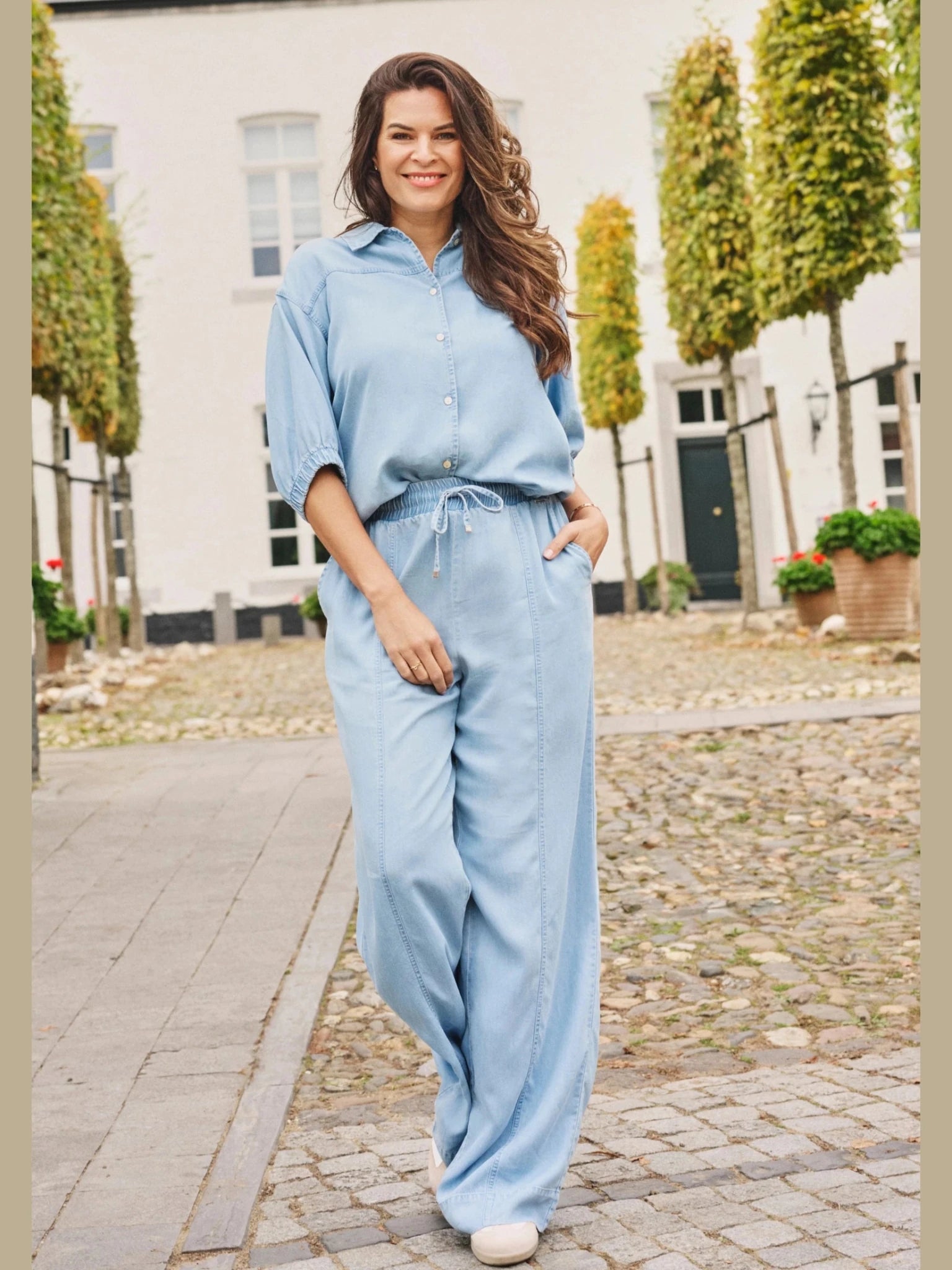 261Farah Broek Licht denim - Castelijn mode