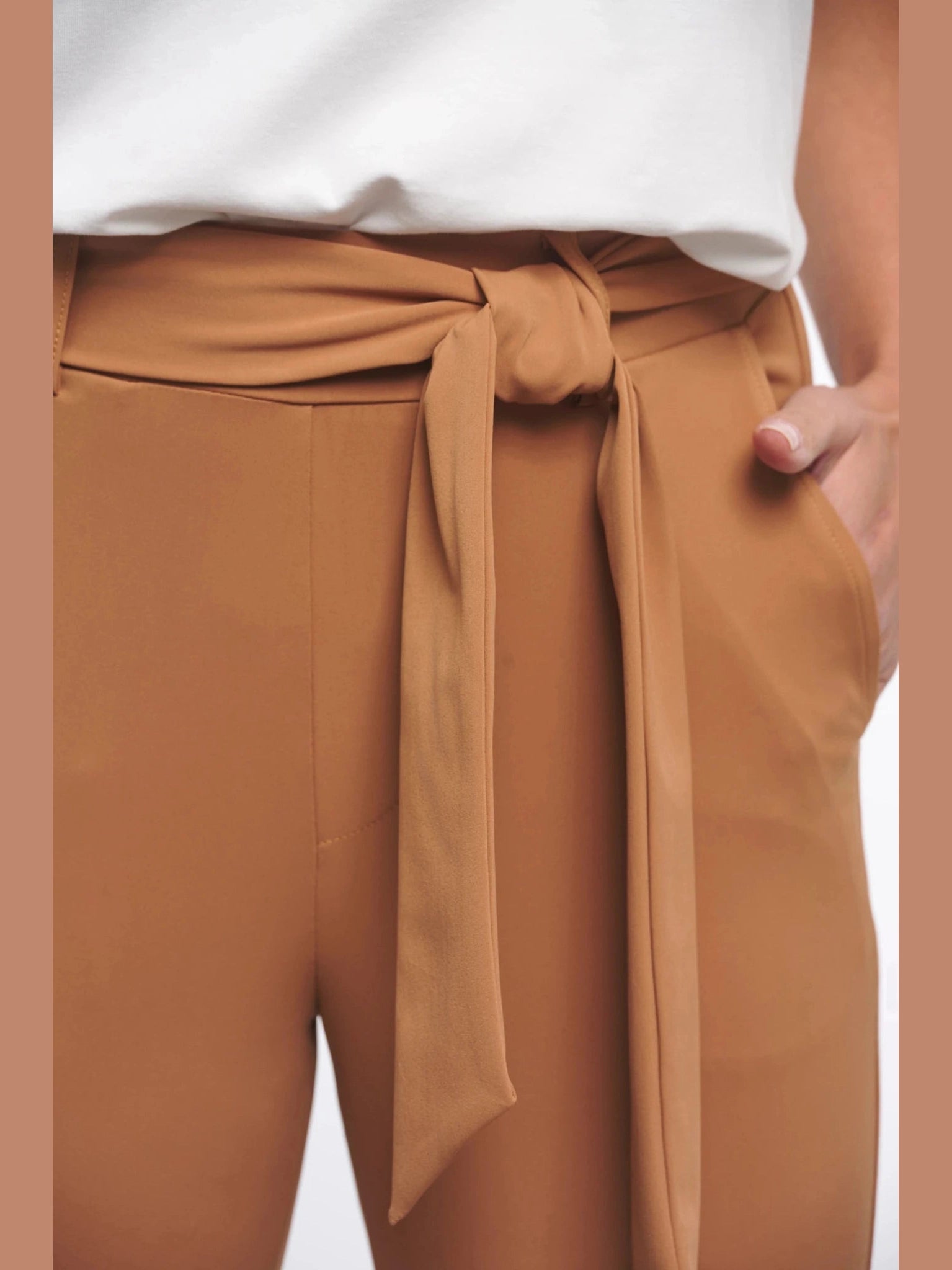 262Belle Broek Travel Summer Camel - Castelijn mode