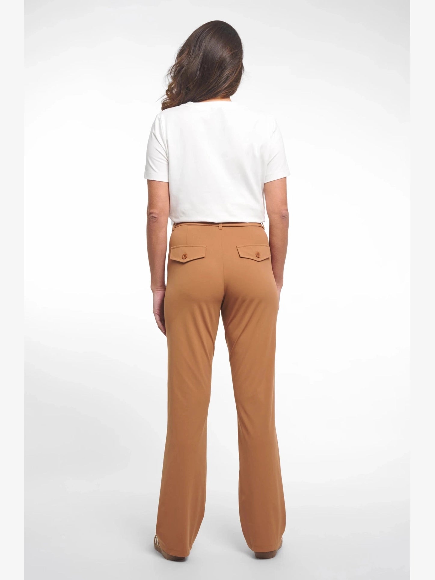 262Belle Broek Travel Summer Camel - Castelijn mode