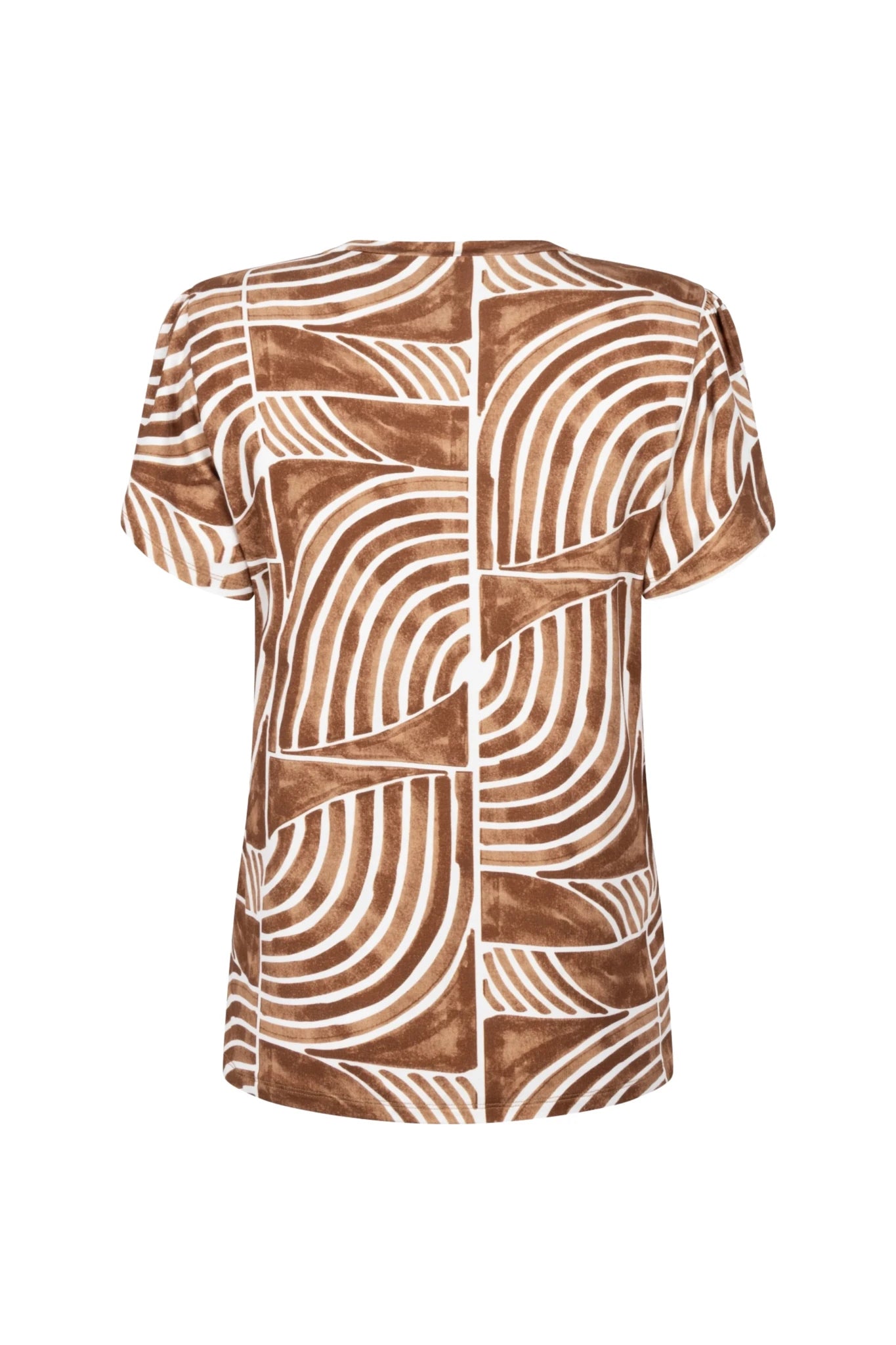 262Dorien Top Camel Print Zomer - Castelijn mode