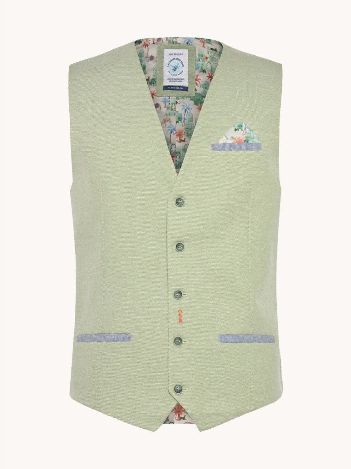 31.136 314 waistcoat pique - Castelijn mode