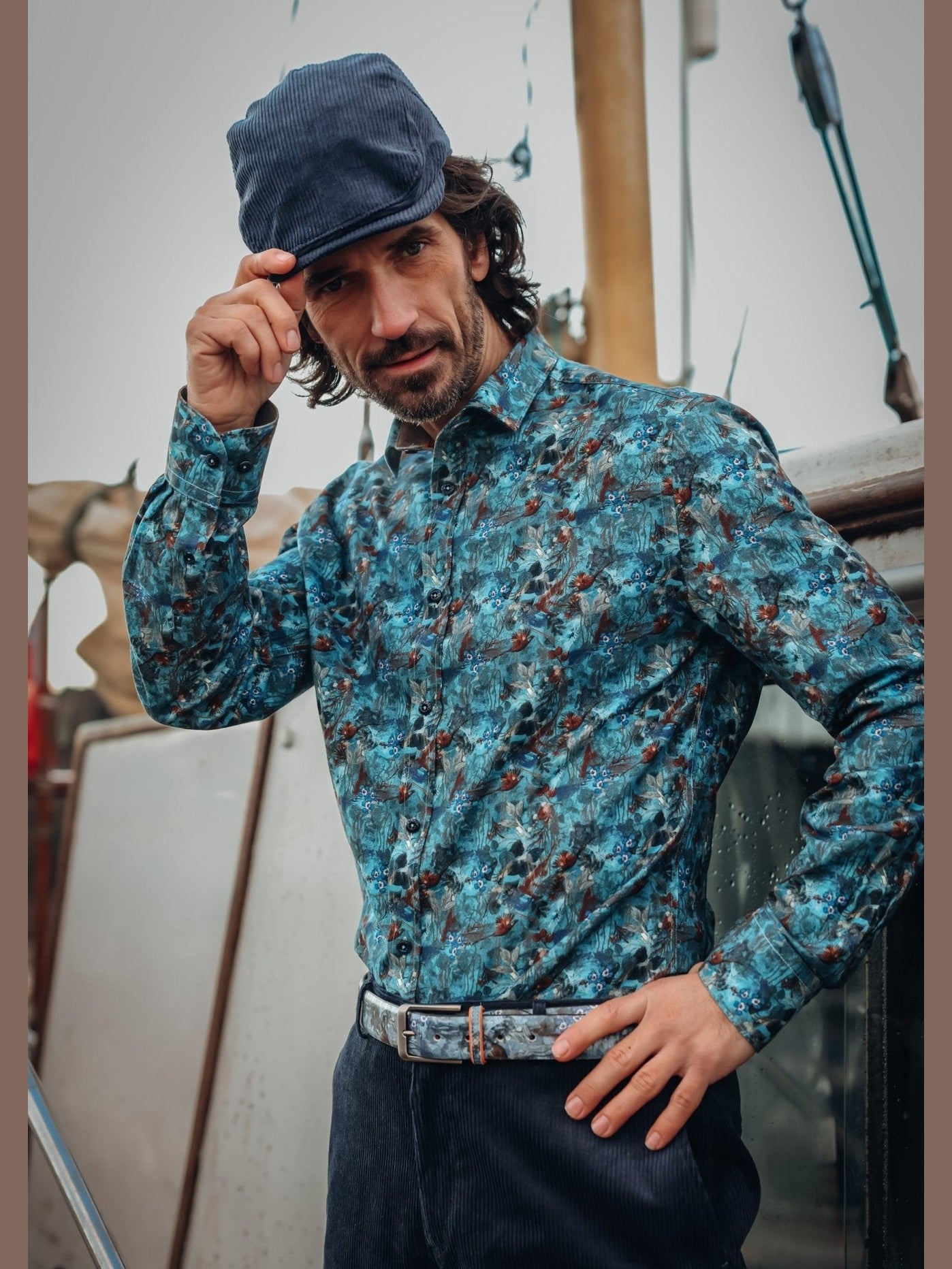 32.019 - 608 Shirt watercolor highland - Castelijn mode