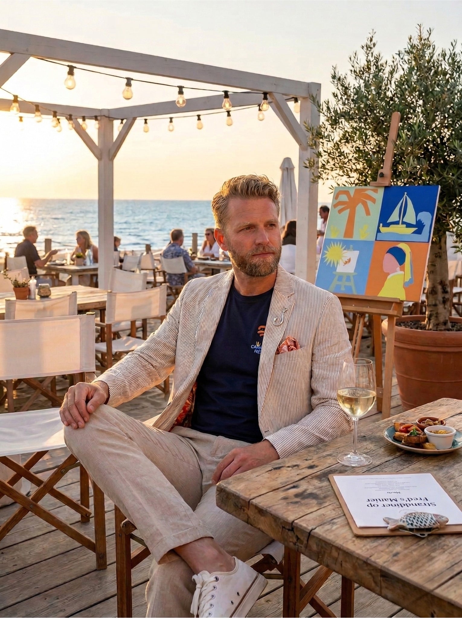 33.108 Kolbert Linen Stripe zand