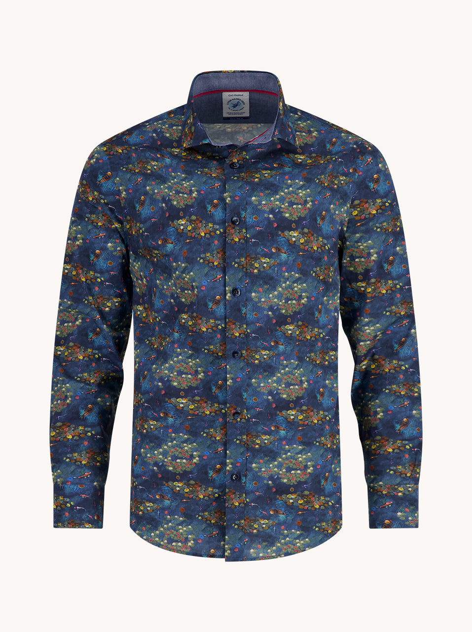34.013 Shirt Water Garden Nachtblauw