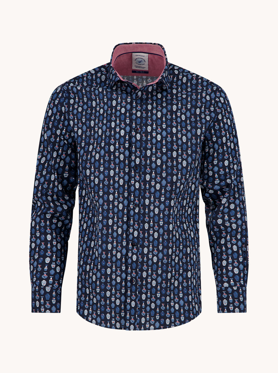 34.016 Shirt Vase Navy