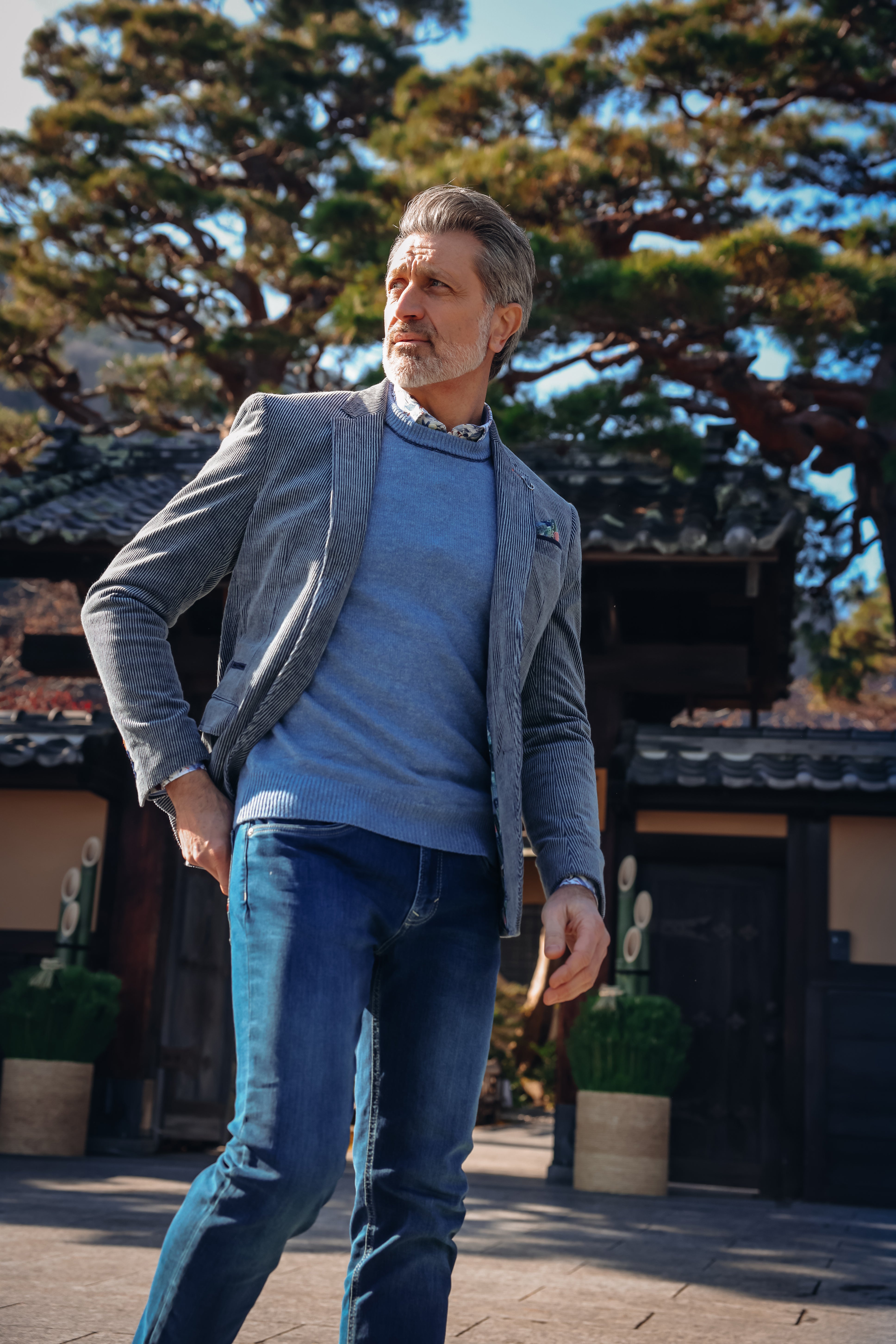 34.106 Kolbert Ribcord blauw