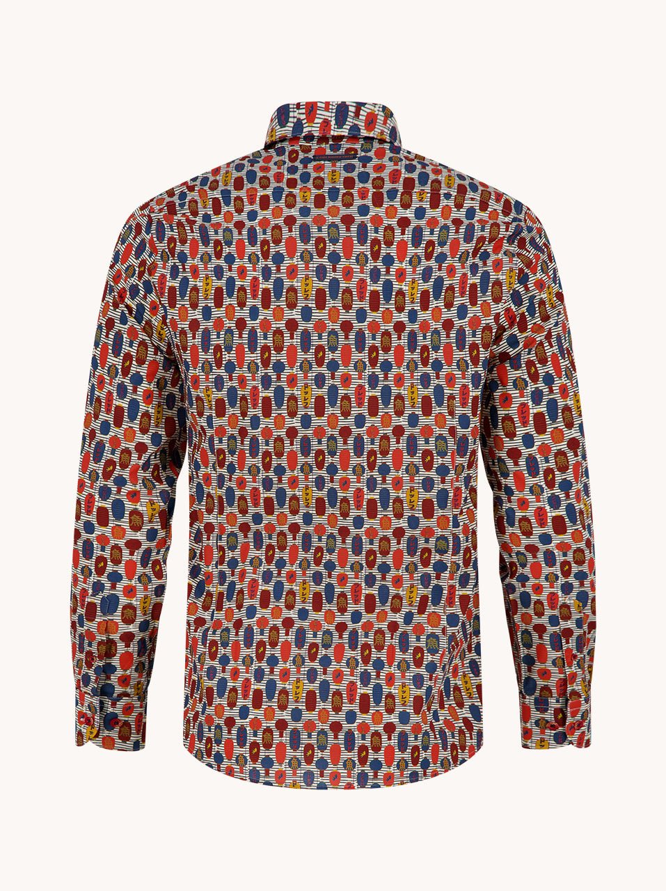 34.015 Shirt Lanterns Multicolor Rood - Castelijn mode
