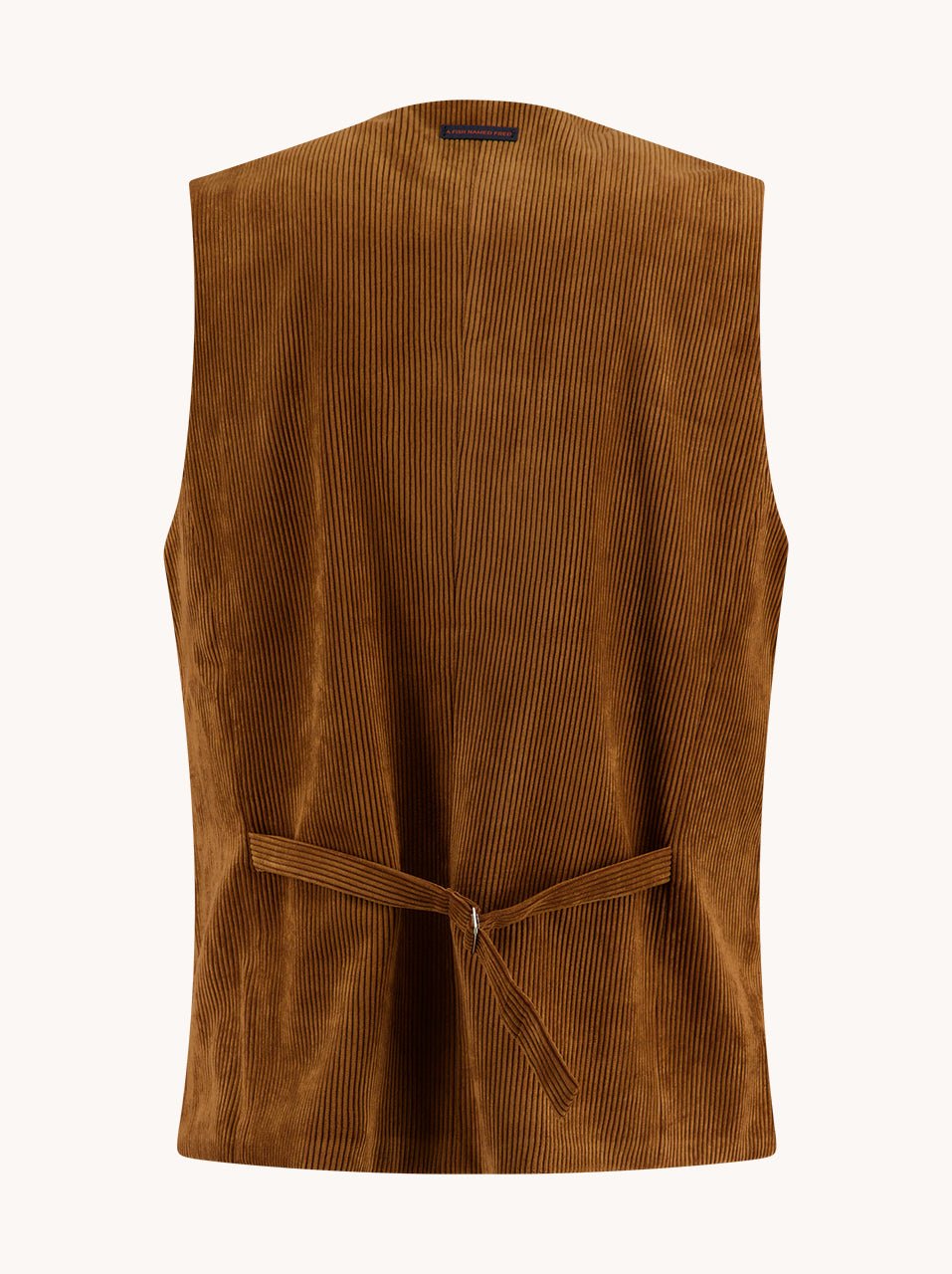34.134 Gilet Ribcord Cognac - Castelijn mode