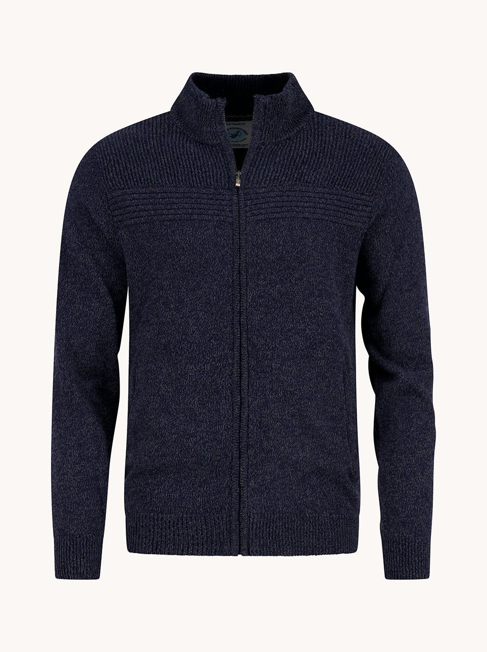 34.505 Vest Melange Navy - Castelijn mode
