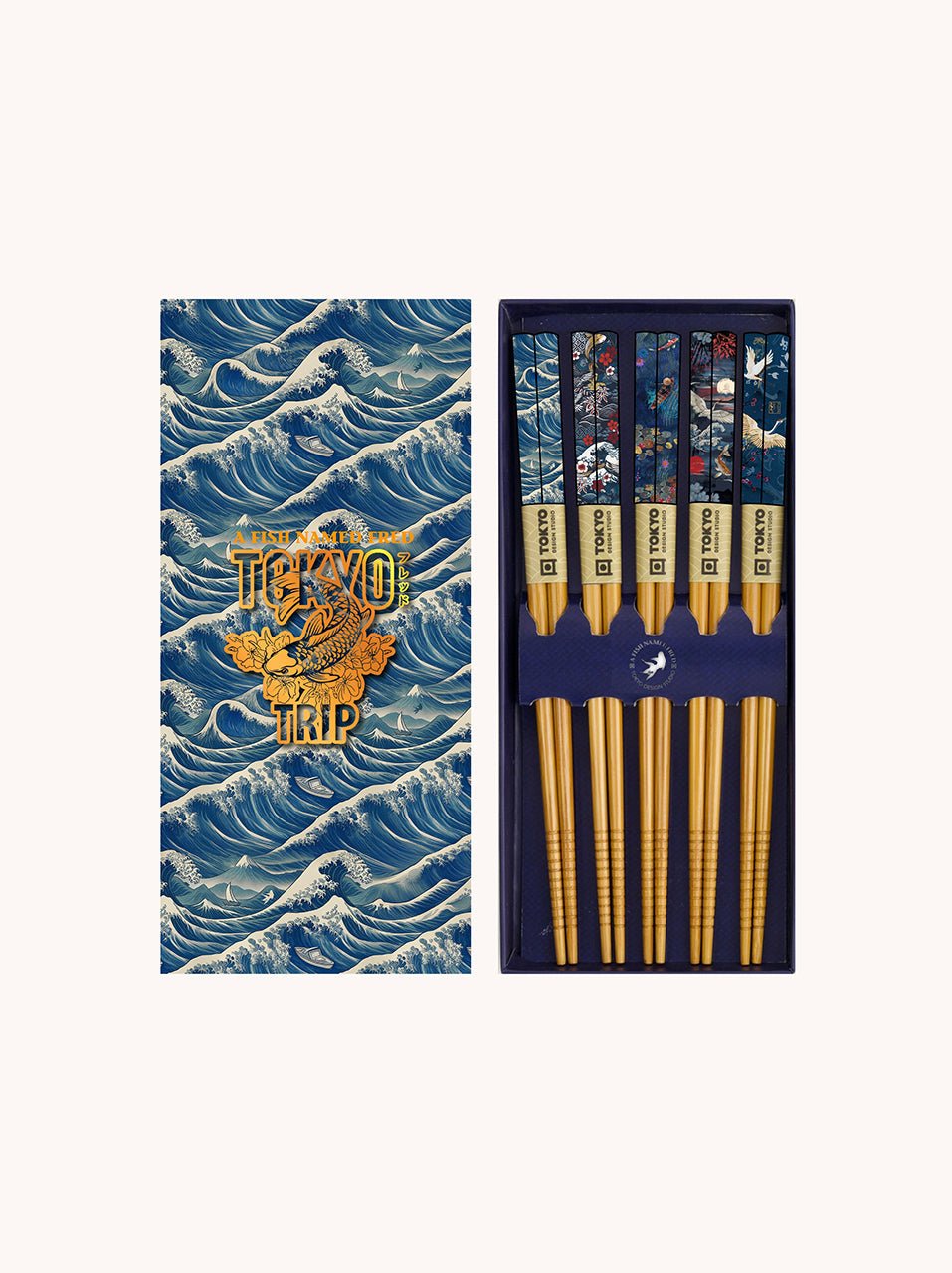 34.711 Chopstick Set Tokyo Design Multicolor Blauw - Castelijn mode