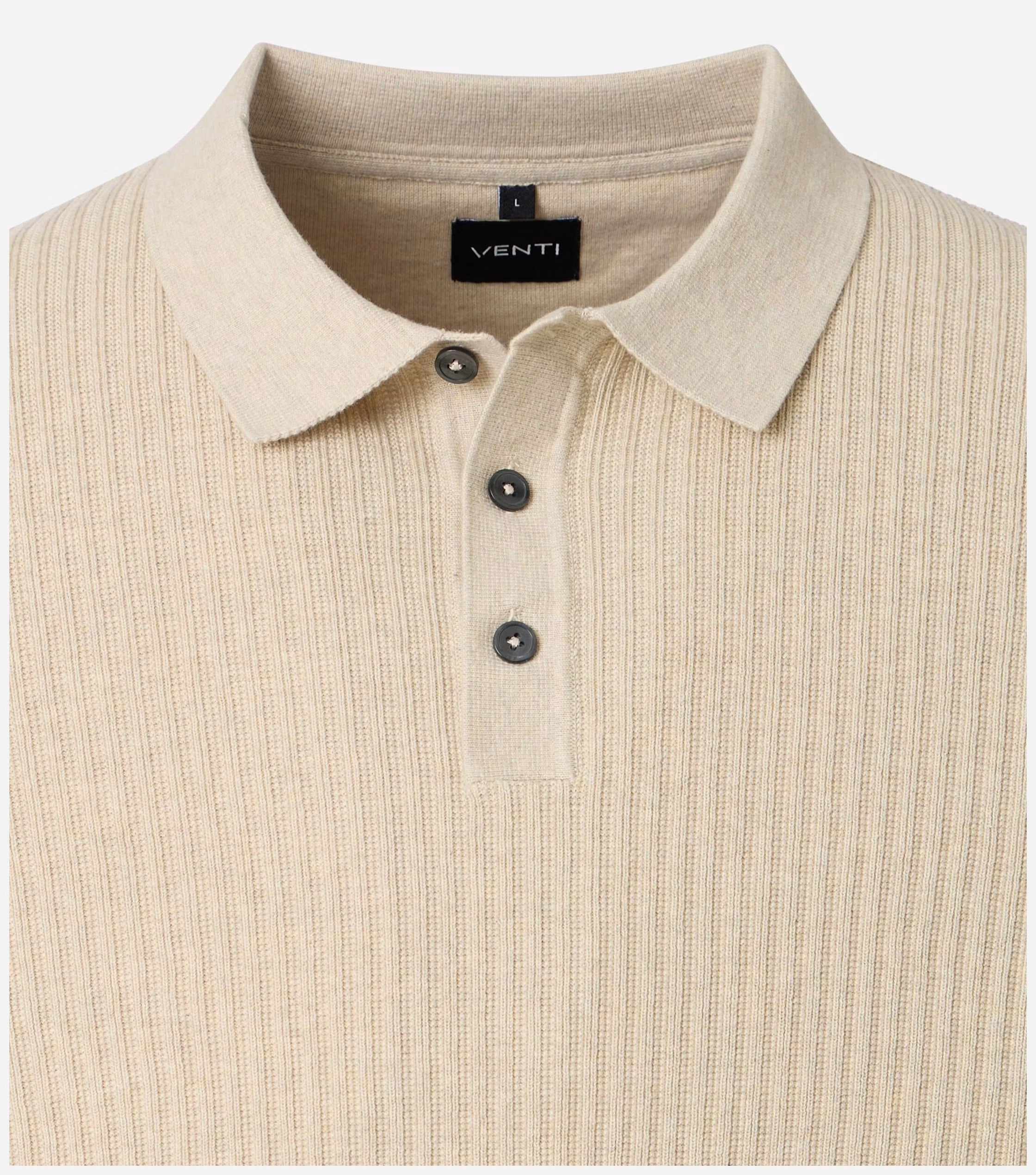 Gebreide Polo Ecru