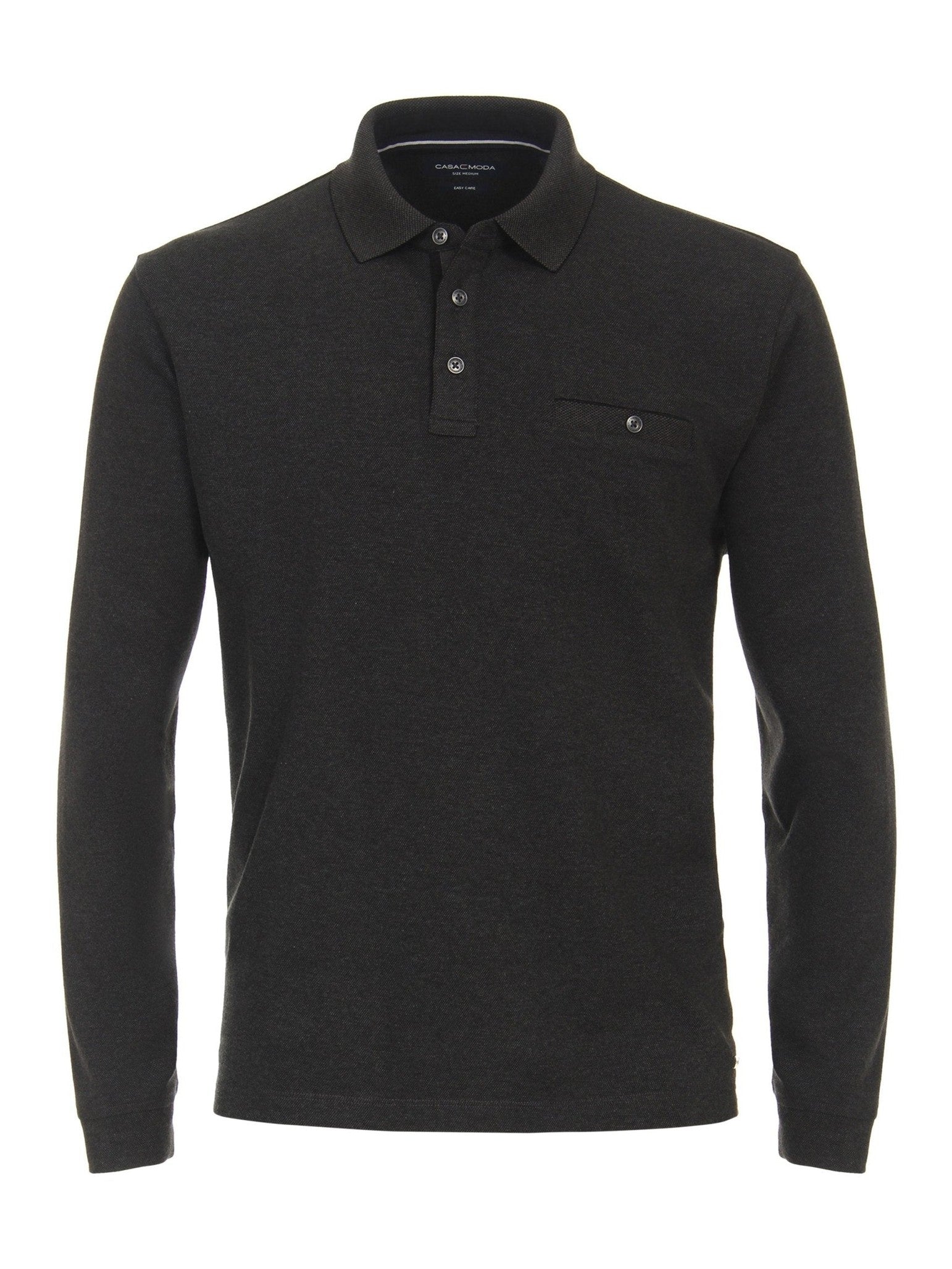 403478000 767 grijs polo lm - Castelijn mode