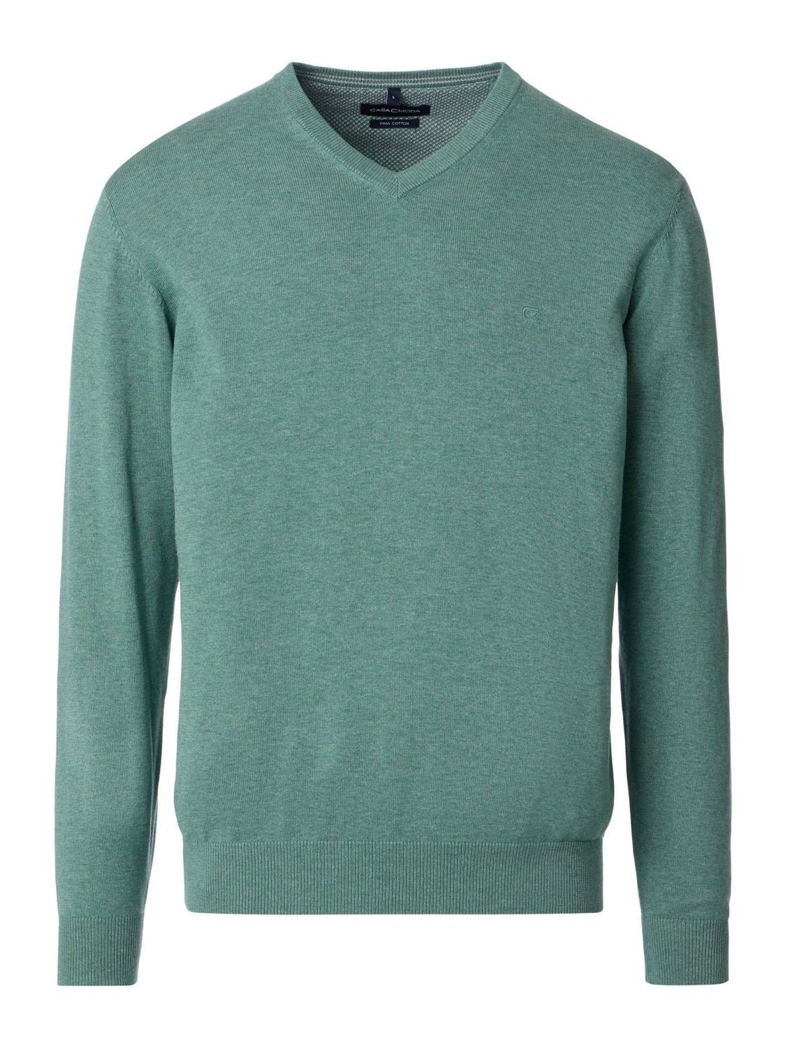 4430 - 369 trui v - hals groen - Castelijn mode