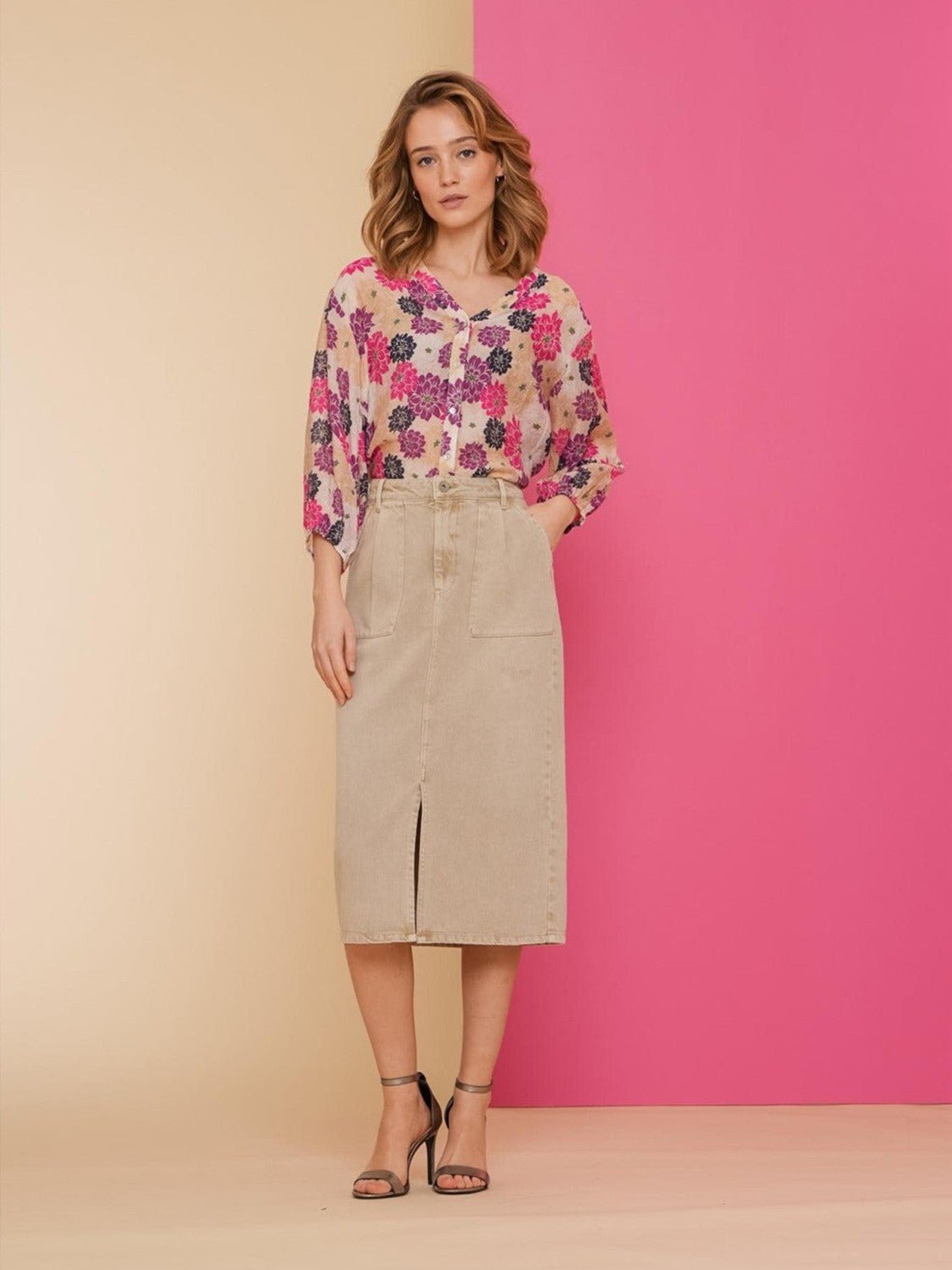 46303 - 10 Skirt sand 720 - Castelijn mode