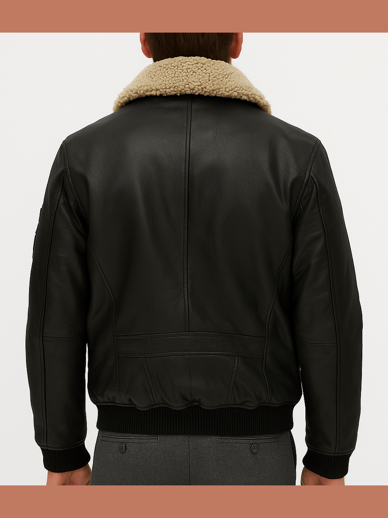 52696.2 Leather Jacket with Badges 999 - Castelijn mode