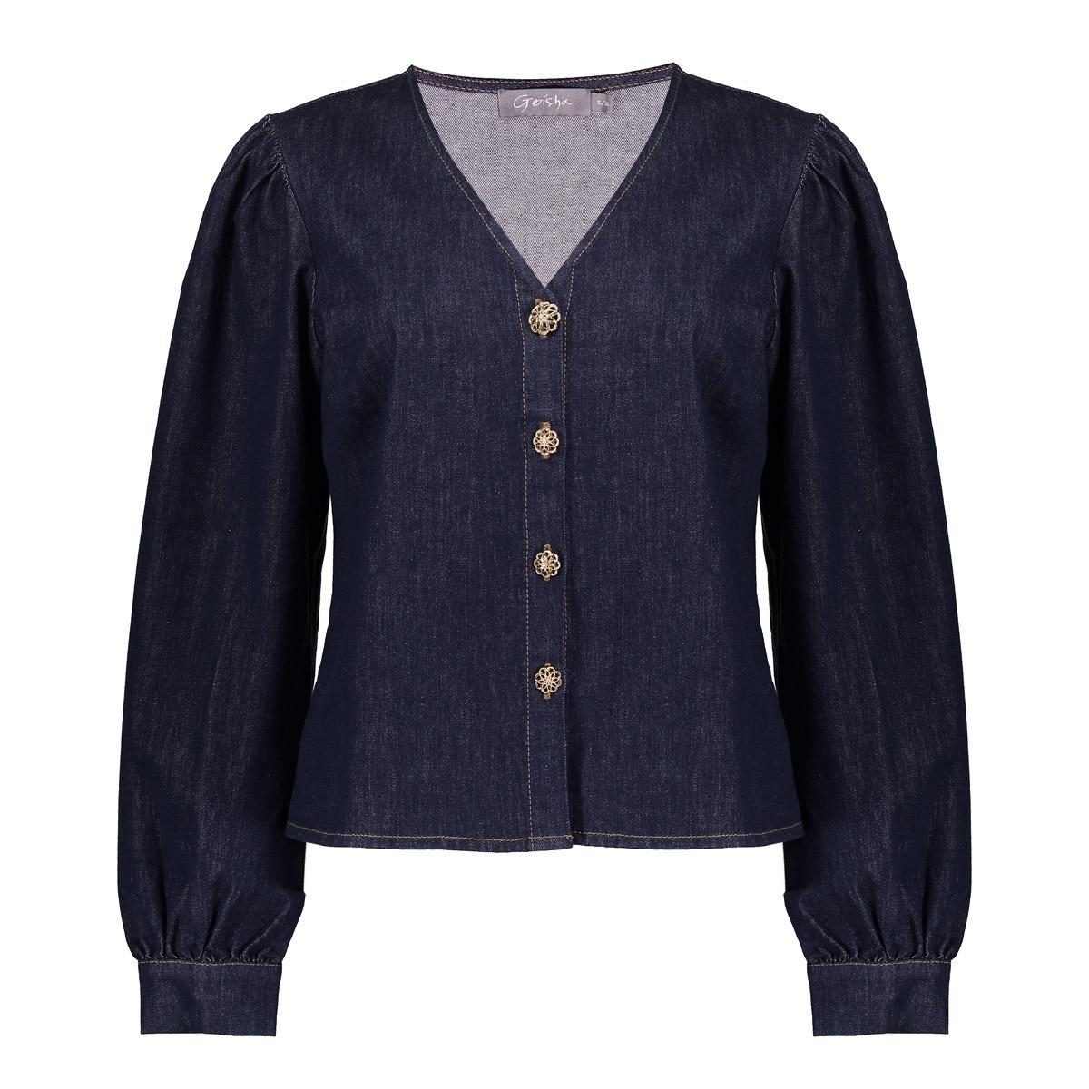 53504 - 10 - 880 Blouse denim - Castelijn mode