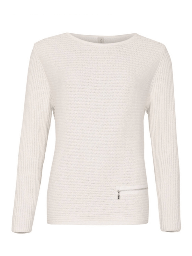 5353 1025 longsleeves white melange - Castelijn mode