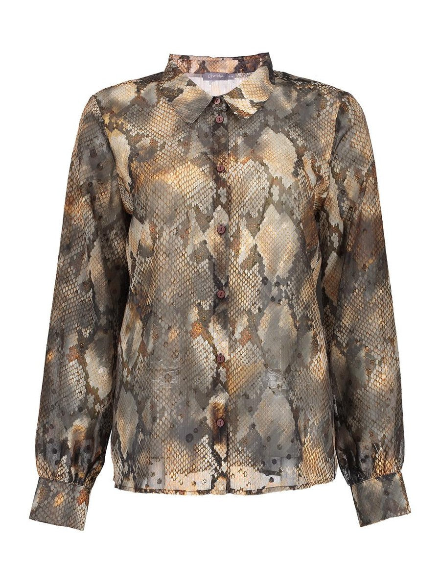 53634 - 20 925 Blouse print - Castelijn mode