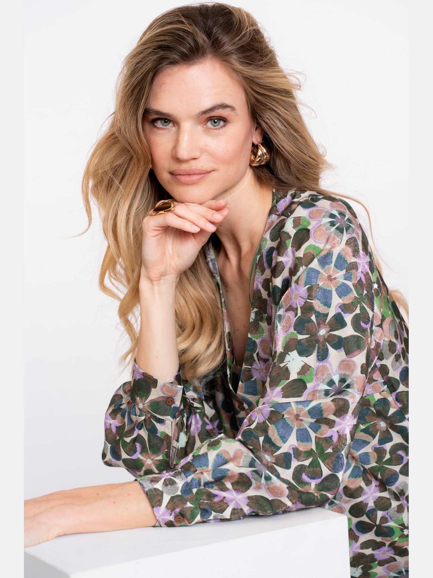 53636 - 20 - Blouse flowers - Castelijn mode