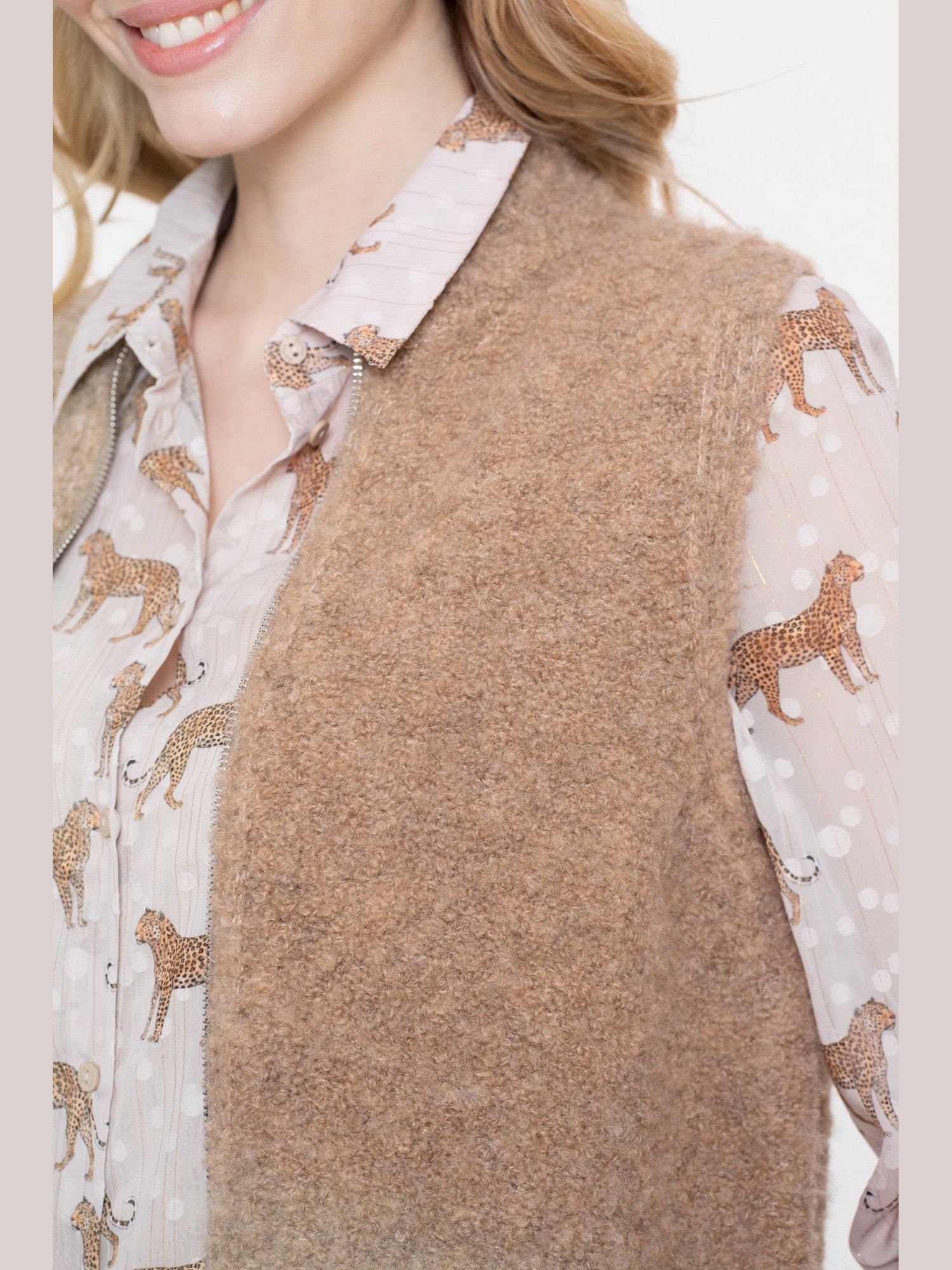 54574 - 29 000720 sand gilet - Castelijn mode