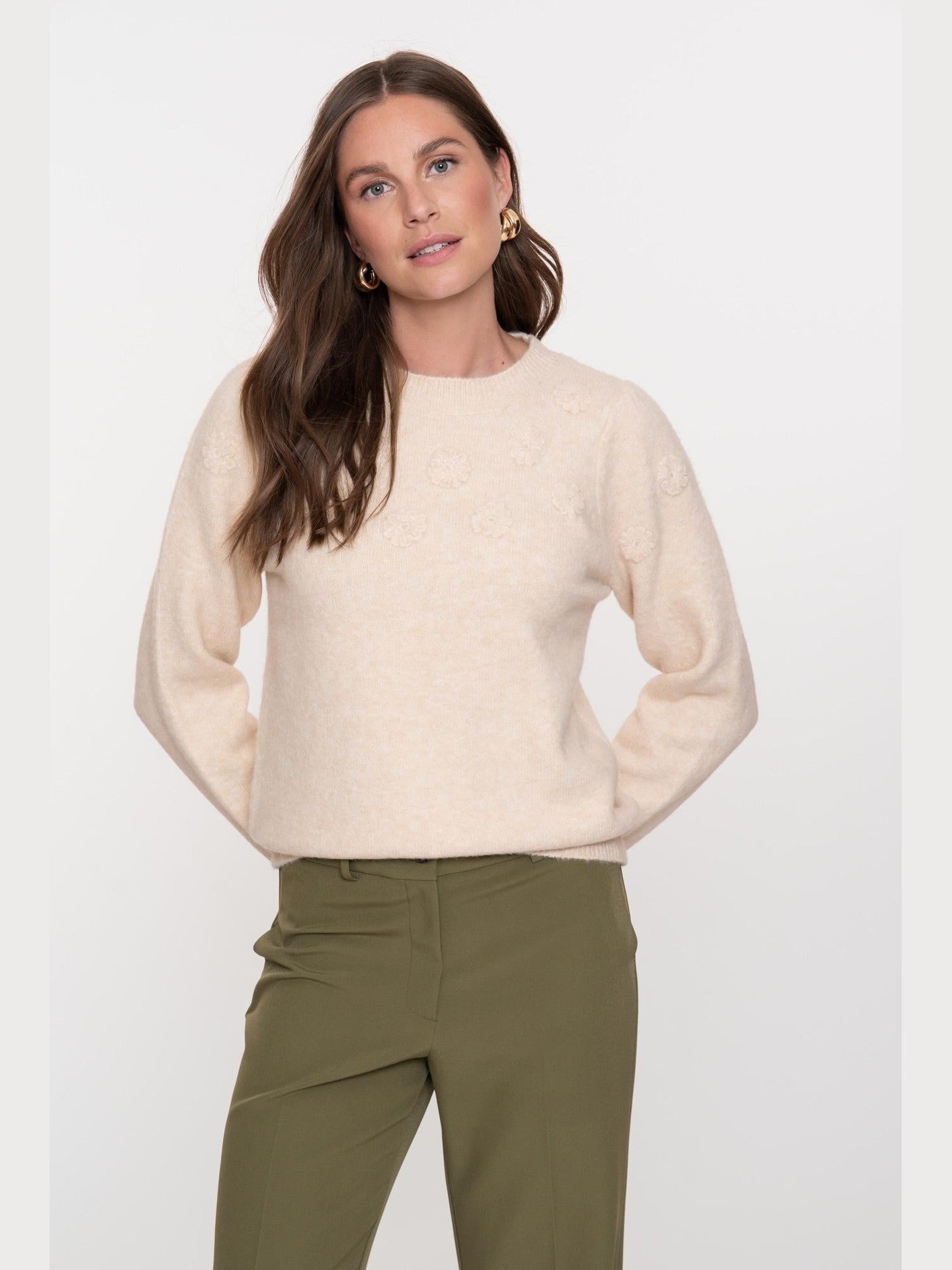 54849 - 14 - 720 Pullover flowers - Castelijn mode