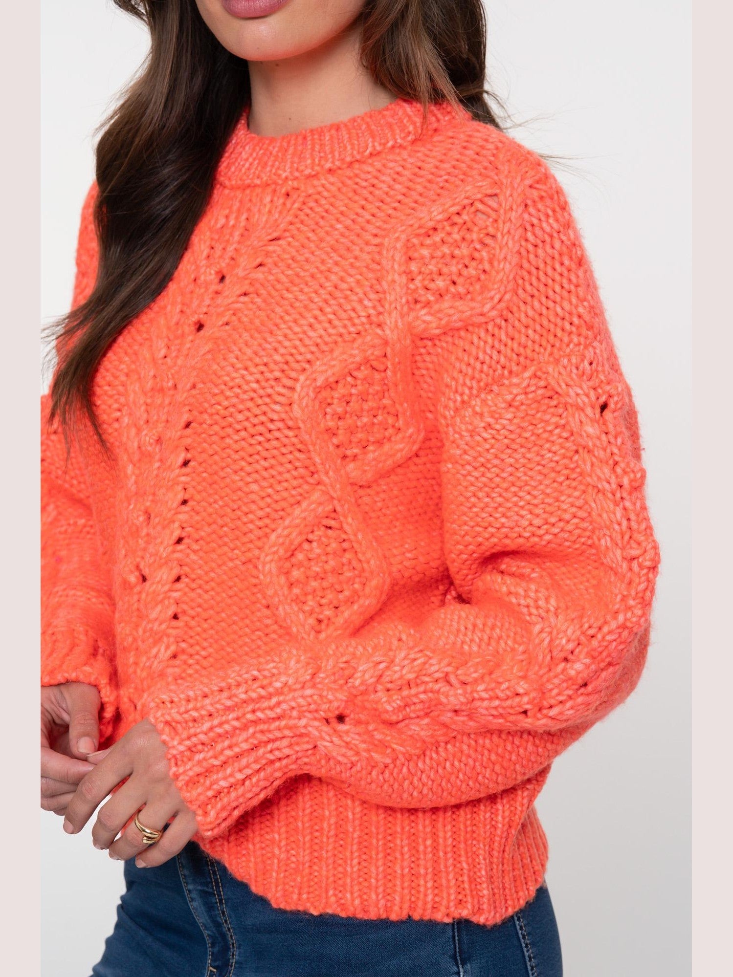 54862 - 23 pullover - chunky - cable - knit - Castelijn mode