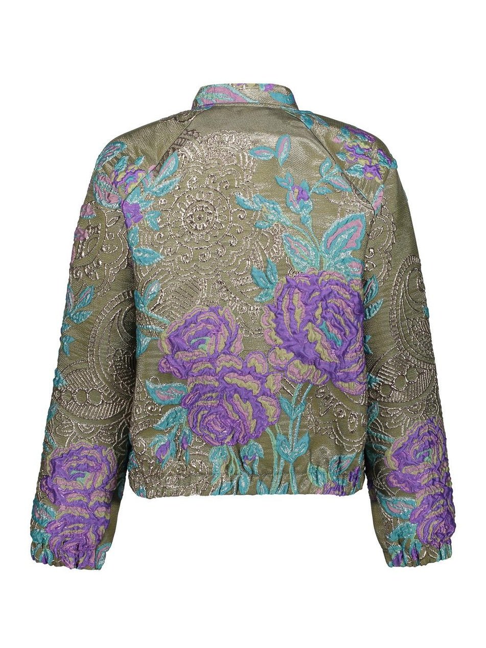 55713 - 20 530 - Jacket flowers lurex - Castelijn mode