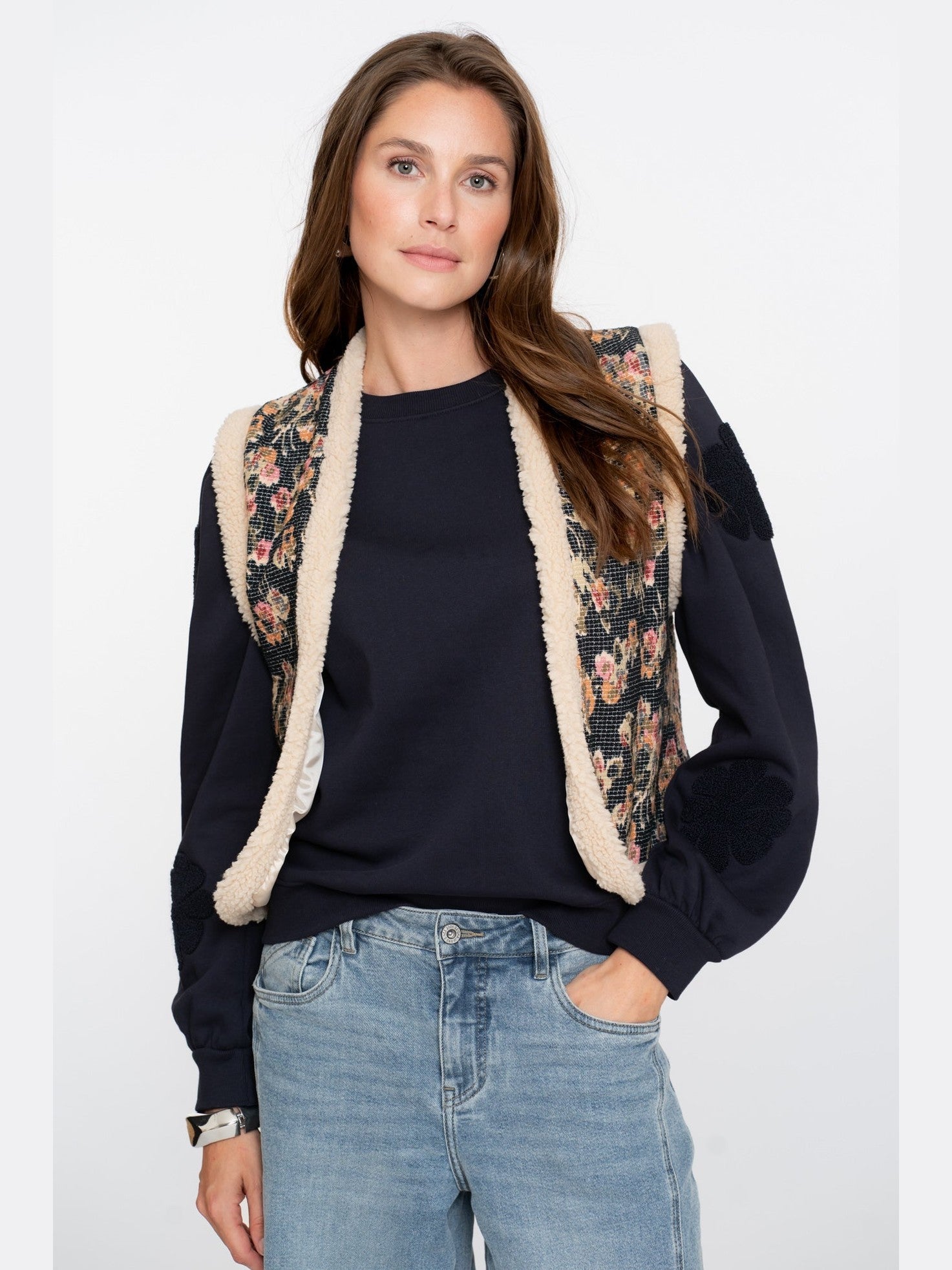 55717 - 20 999 Gilet print - Castelijn mode