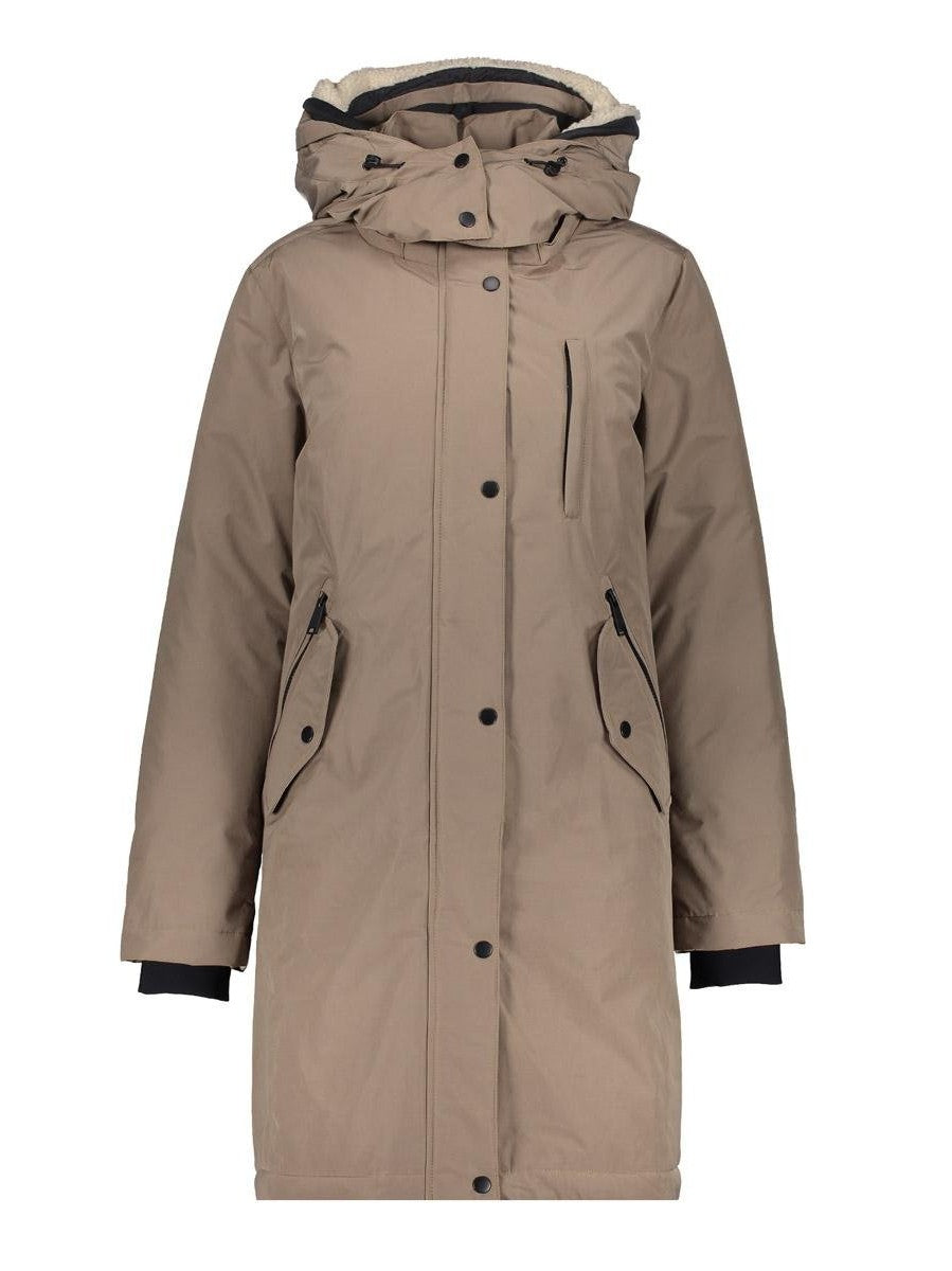 58500 - 12 Parka teddy hood mid long - Castelijn mode