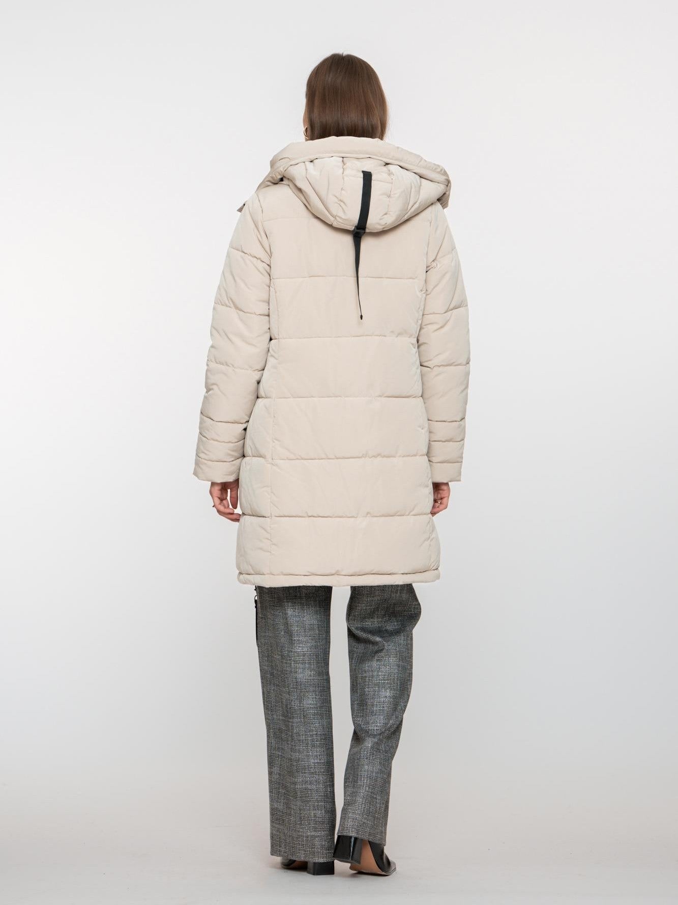 58512 - 12 Jacket velvet touch mid long - Castelijn mode