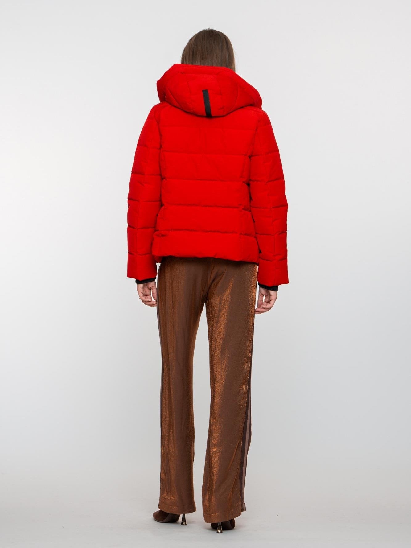 58518 - 12 Jacket with hood short 000450 Red - Castelijn mode