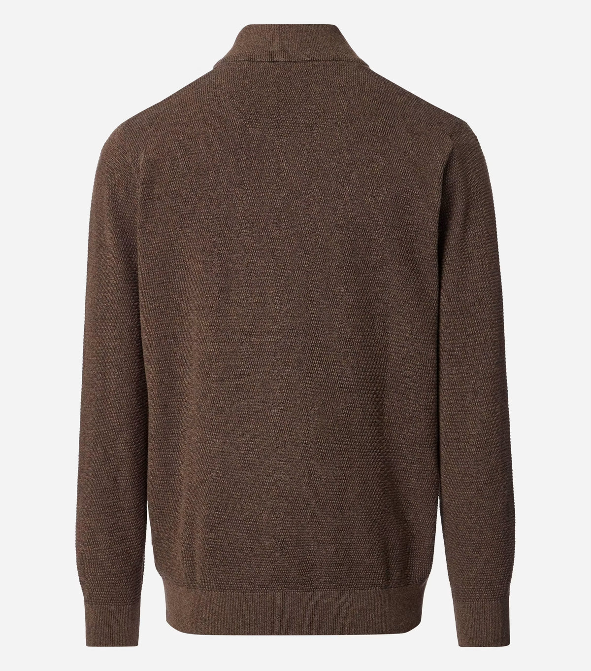 Casa Moda Trui Half Zip Bruin - Castelijn mode