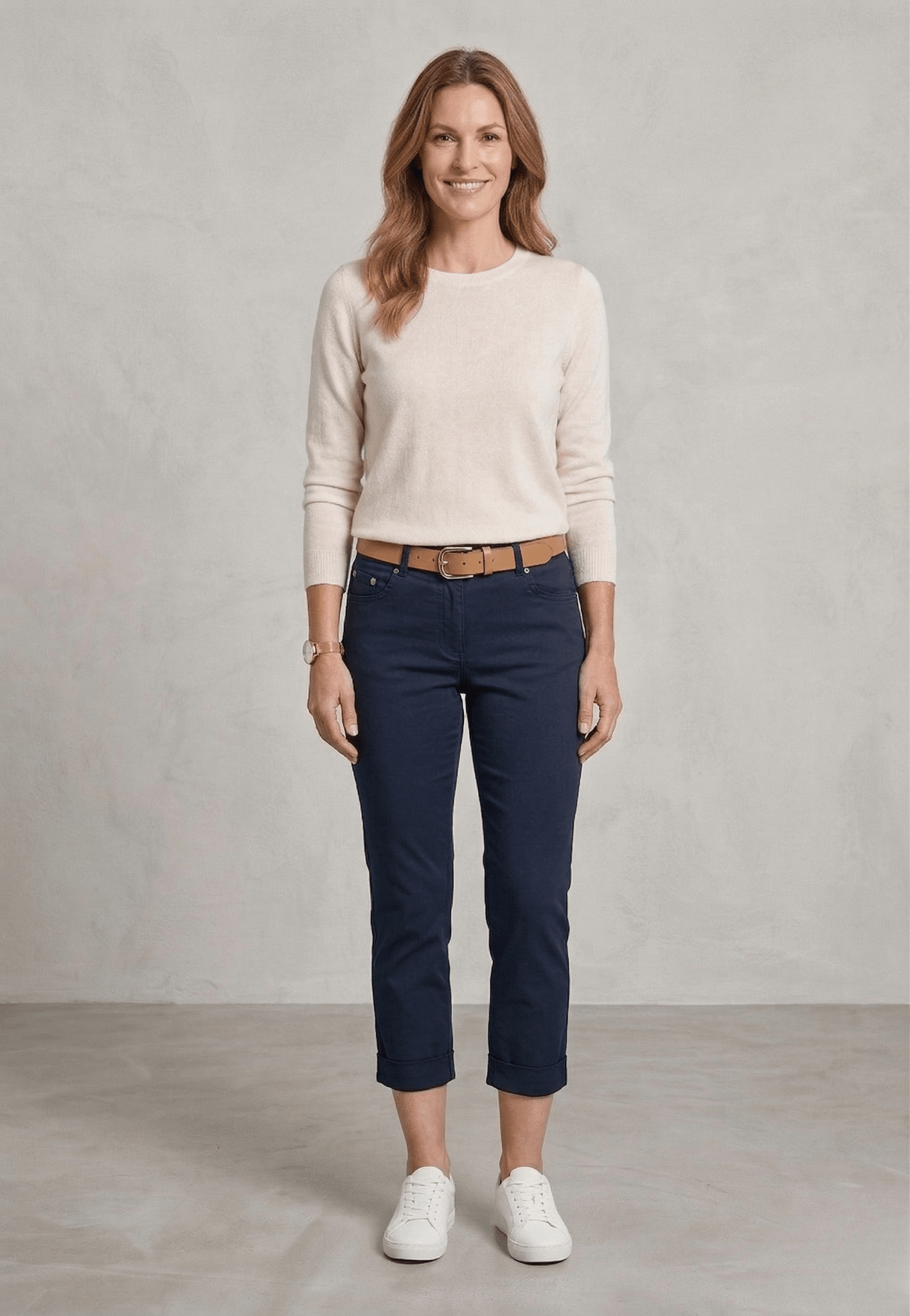 6006 - 440 Vera Capri Broek donkerblauw - Castelijn mode