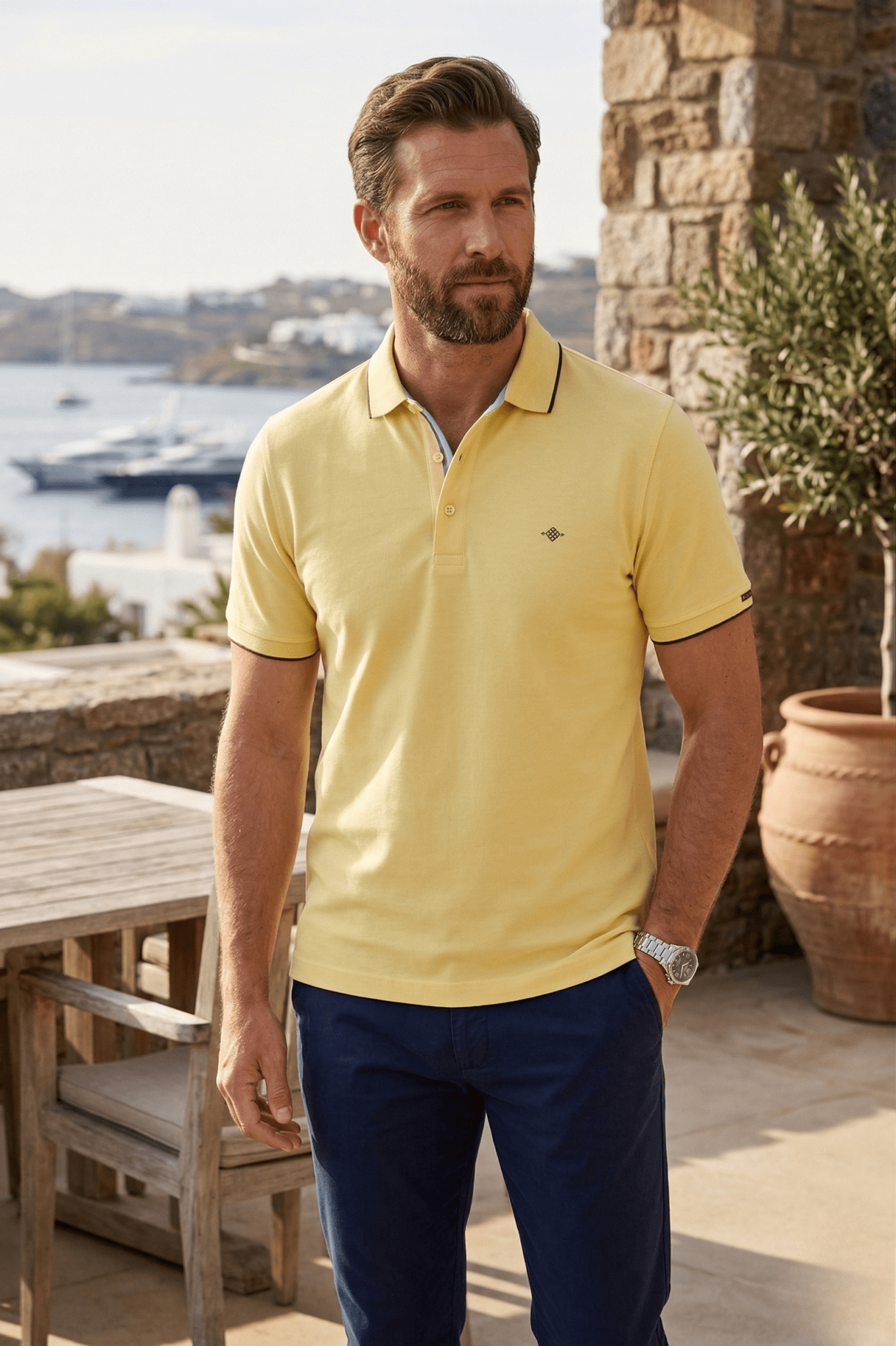 615214 Poloshirt Geel 2 - Tone - Castelijn mode