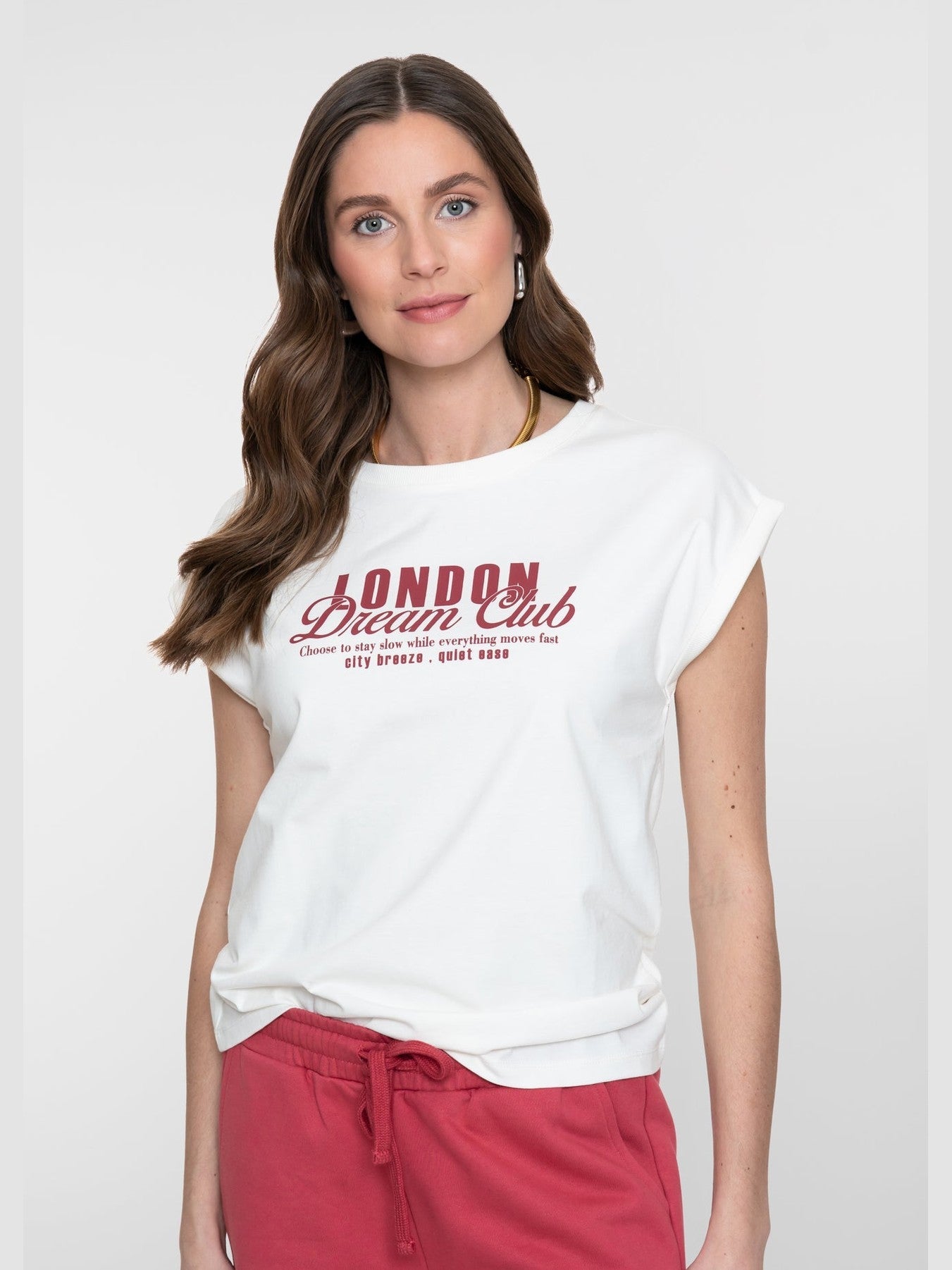 Geisha 62374-41 T-Shirt Print Off White Rosewood