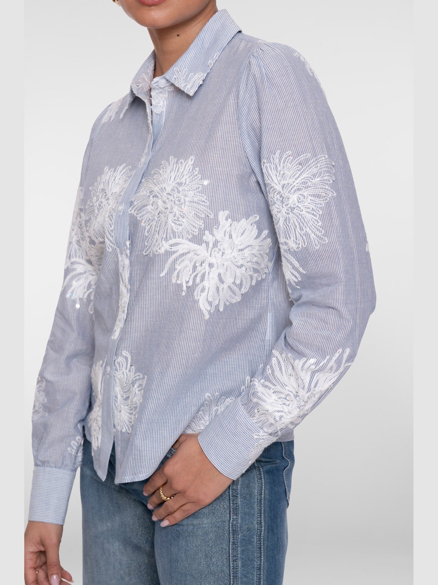63143 - 21 625 Blouse gestreept - Castelijn mode
