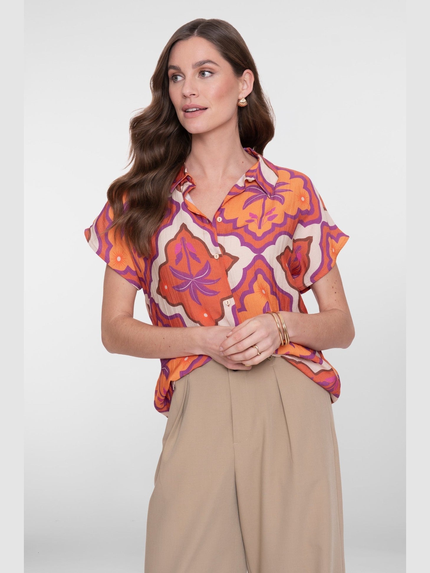 63247 - 20 718 Blouse met print - Castelijn mode