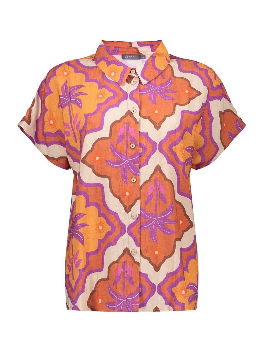 63247 - 20 718 Blouse met print - Castelijn mode