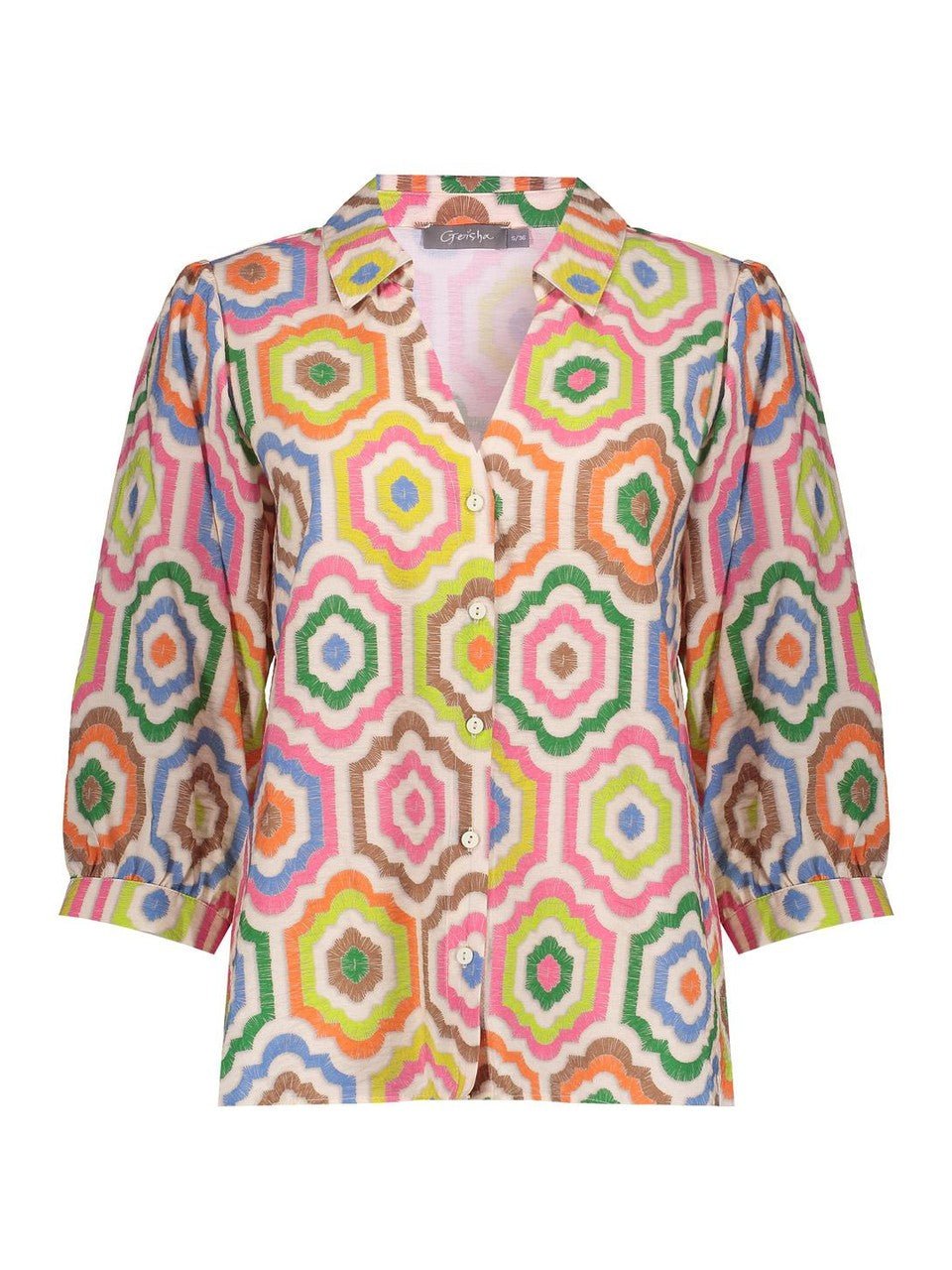 63280 - 20 718 Blouse met print - Castelijn mode