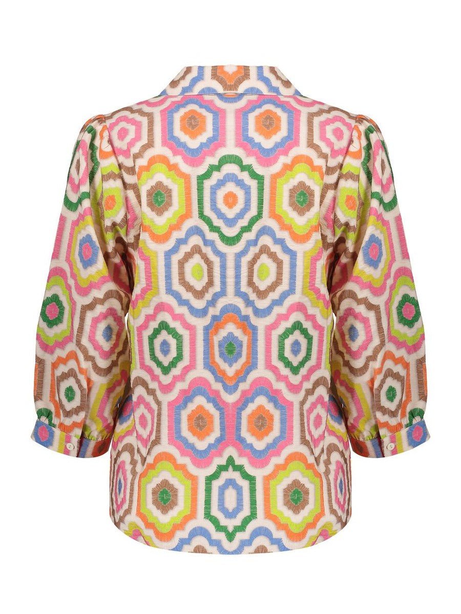 63280 - 20 718 Blouse met print - Castelijn mode