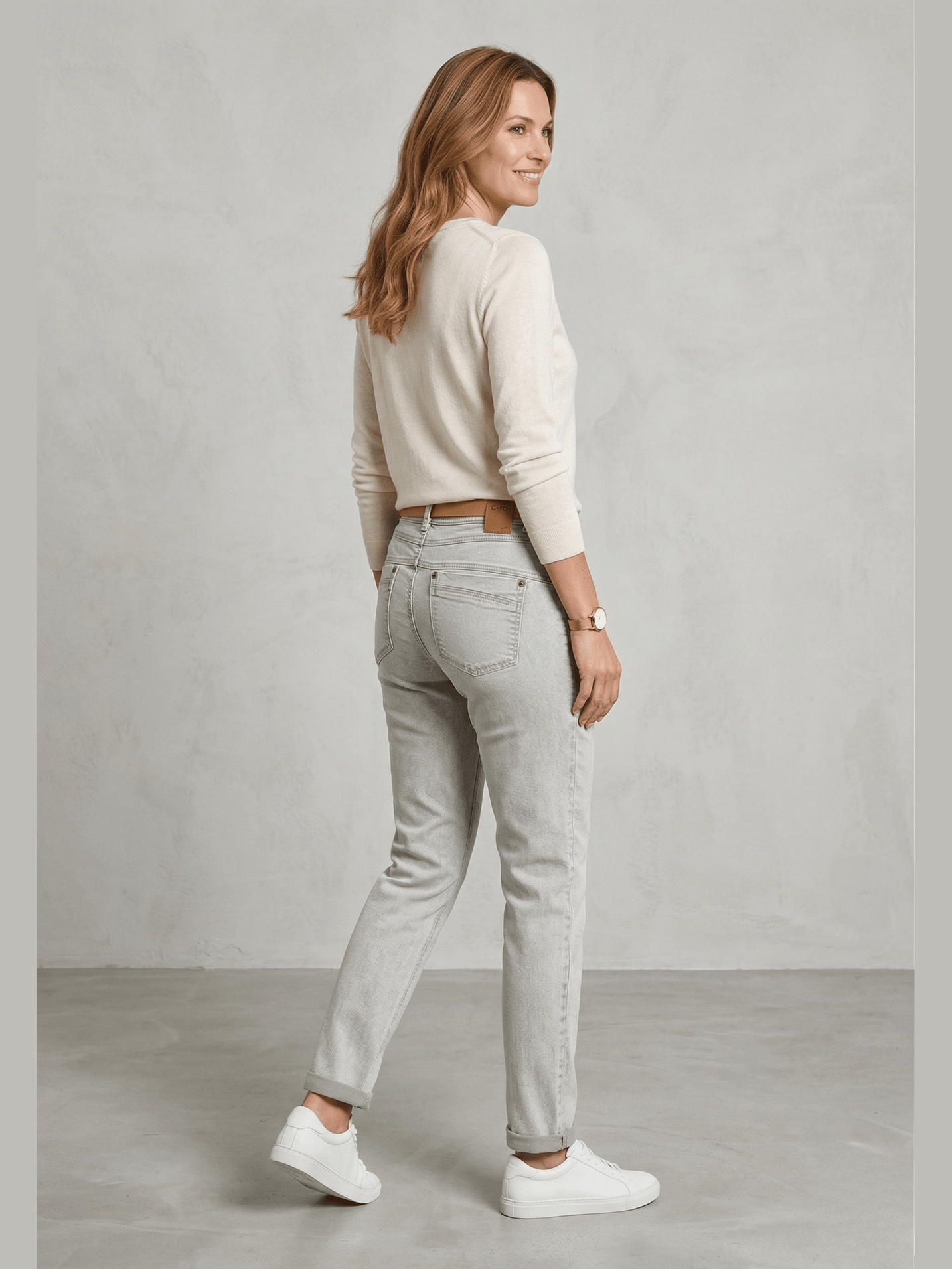 6634 - 678 Jeans Suzanne olijf - Castelijn mode